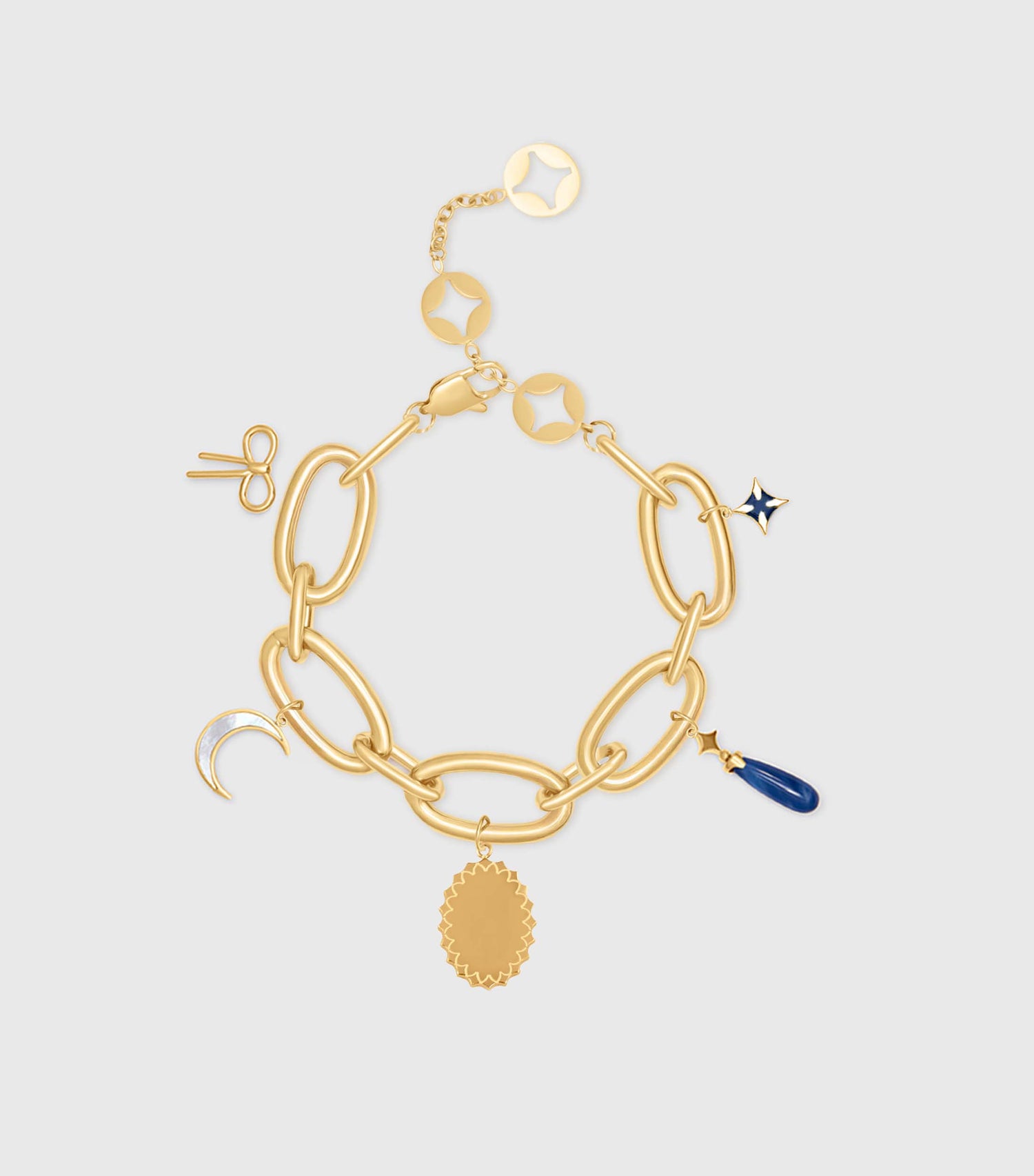 Grace Charm Bracelet and Hoop Earrings Giftset