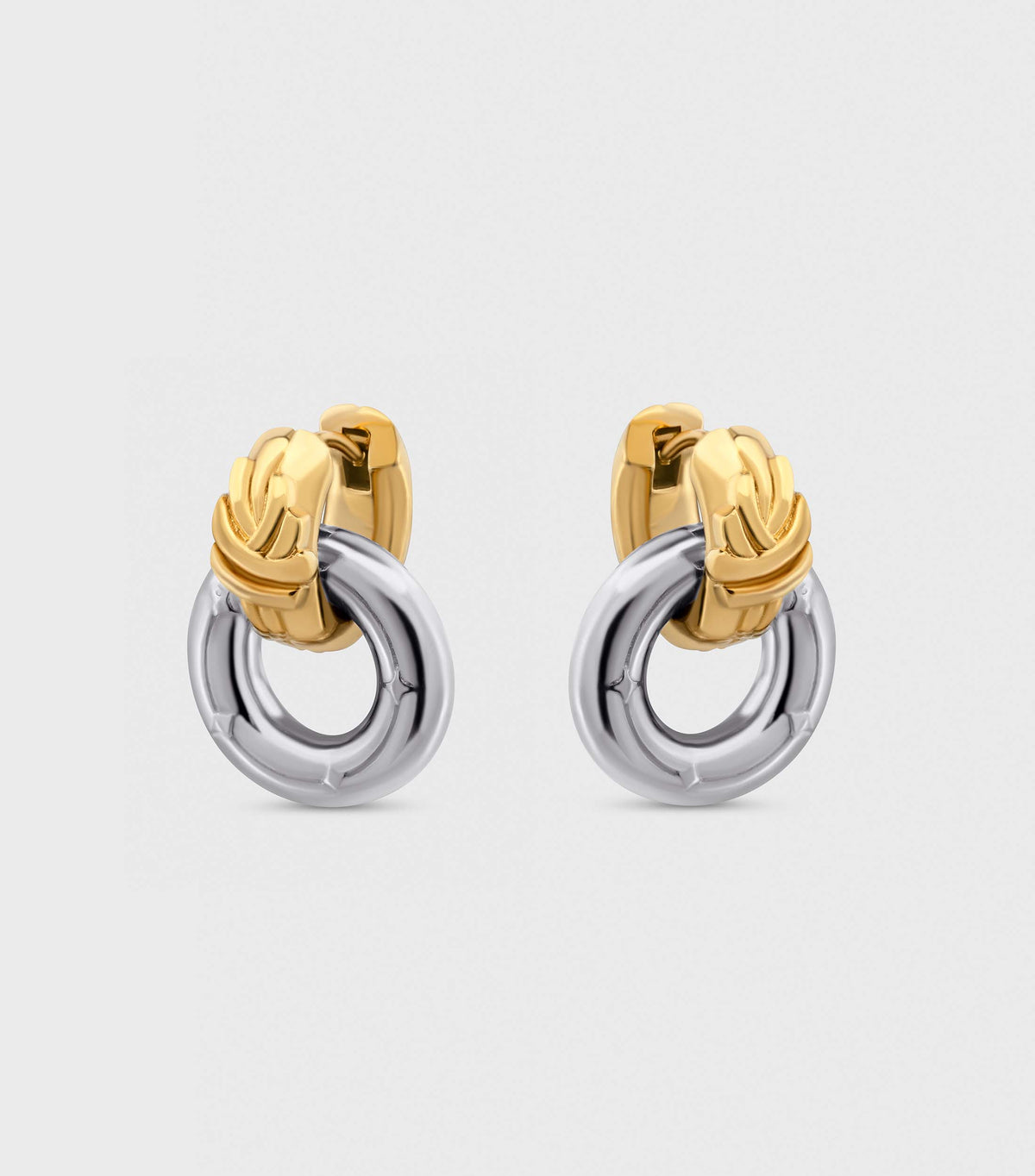 Two Tone Loop Hoops