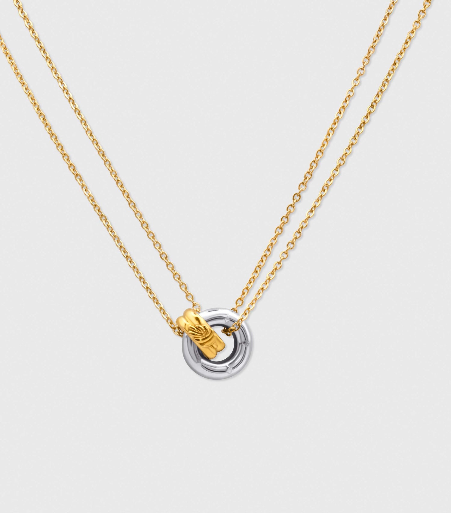Two Tone Loop Necklace