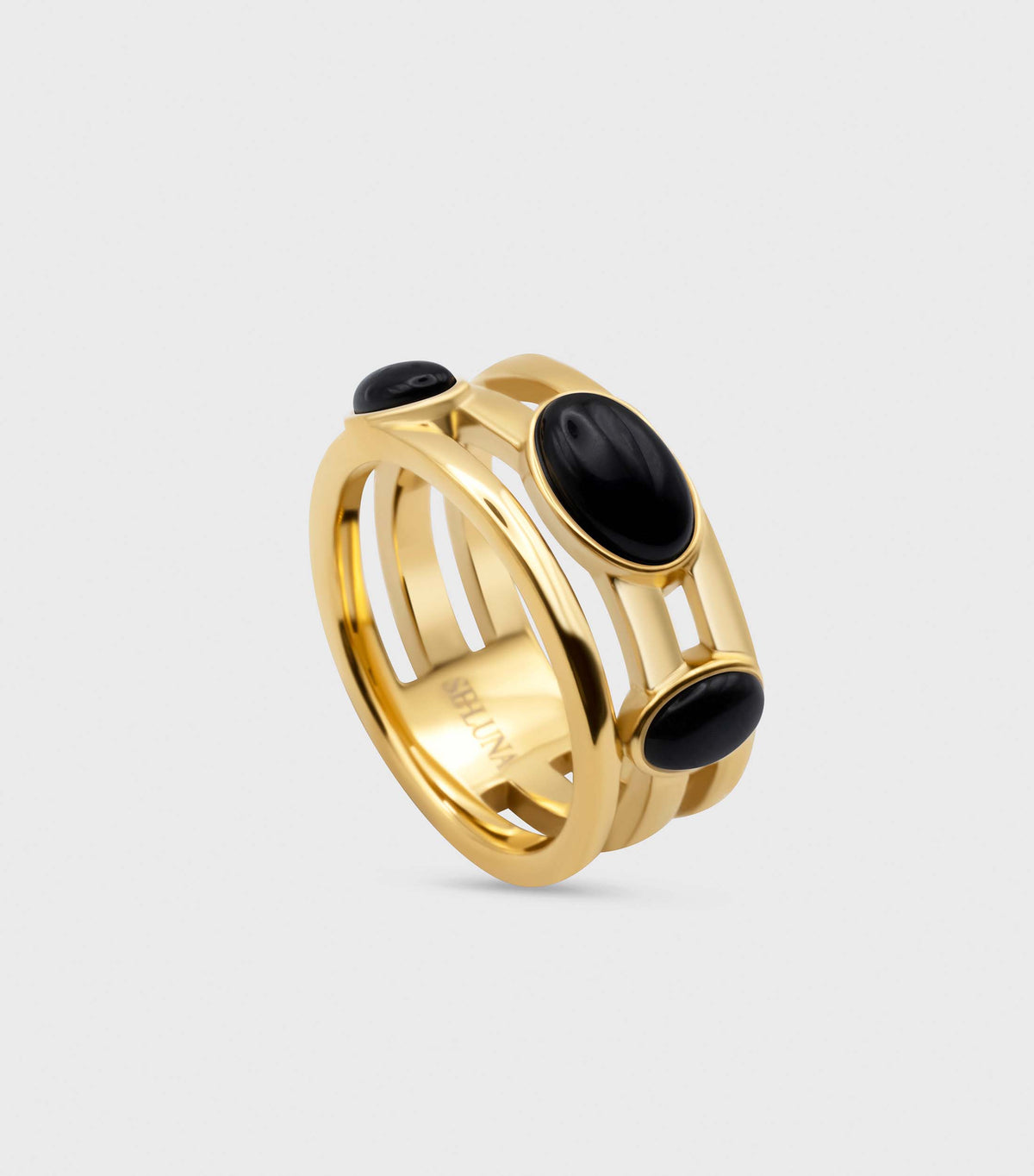 Onyx Trio Ring