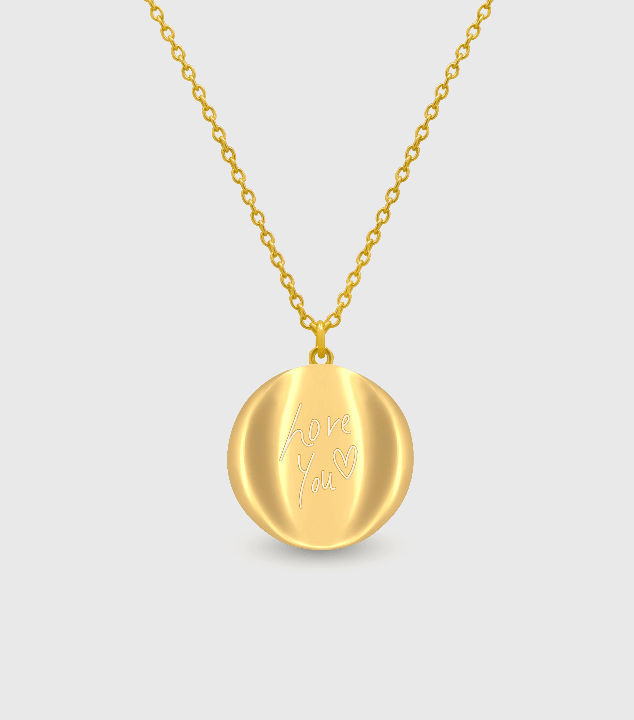 Celestial Demi-Fine Pendant Necklace with Script or Engraving