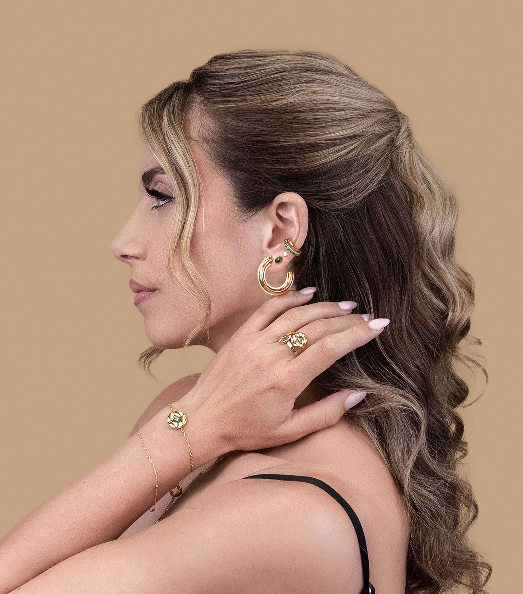 Malachite Pillow Ring & Malachite Pillow Bracelet Gift Set