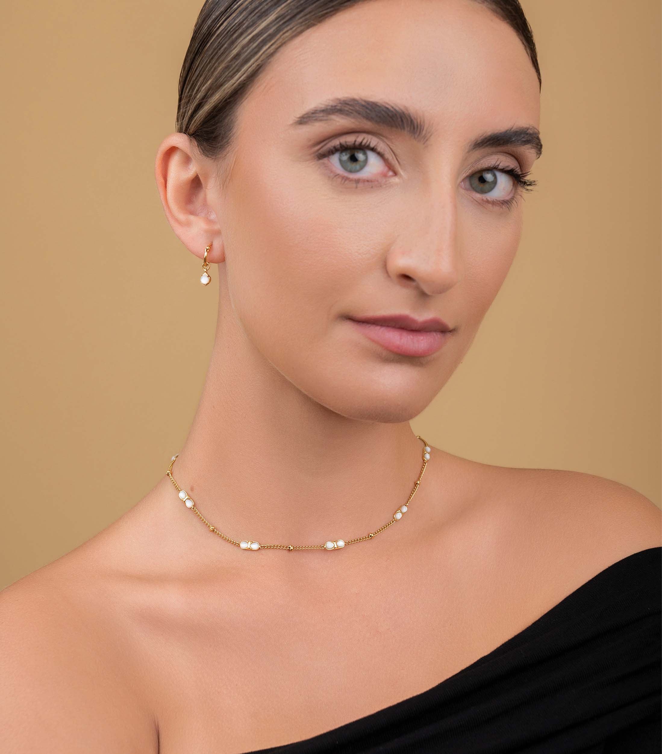 Wish Upon a Star Earrings in Mother of Pearl