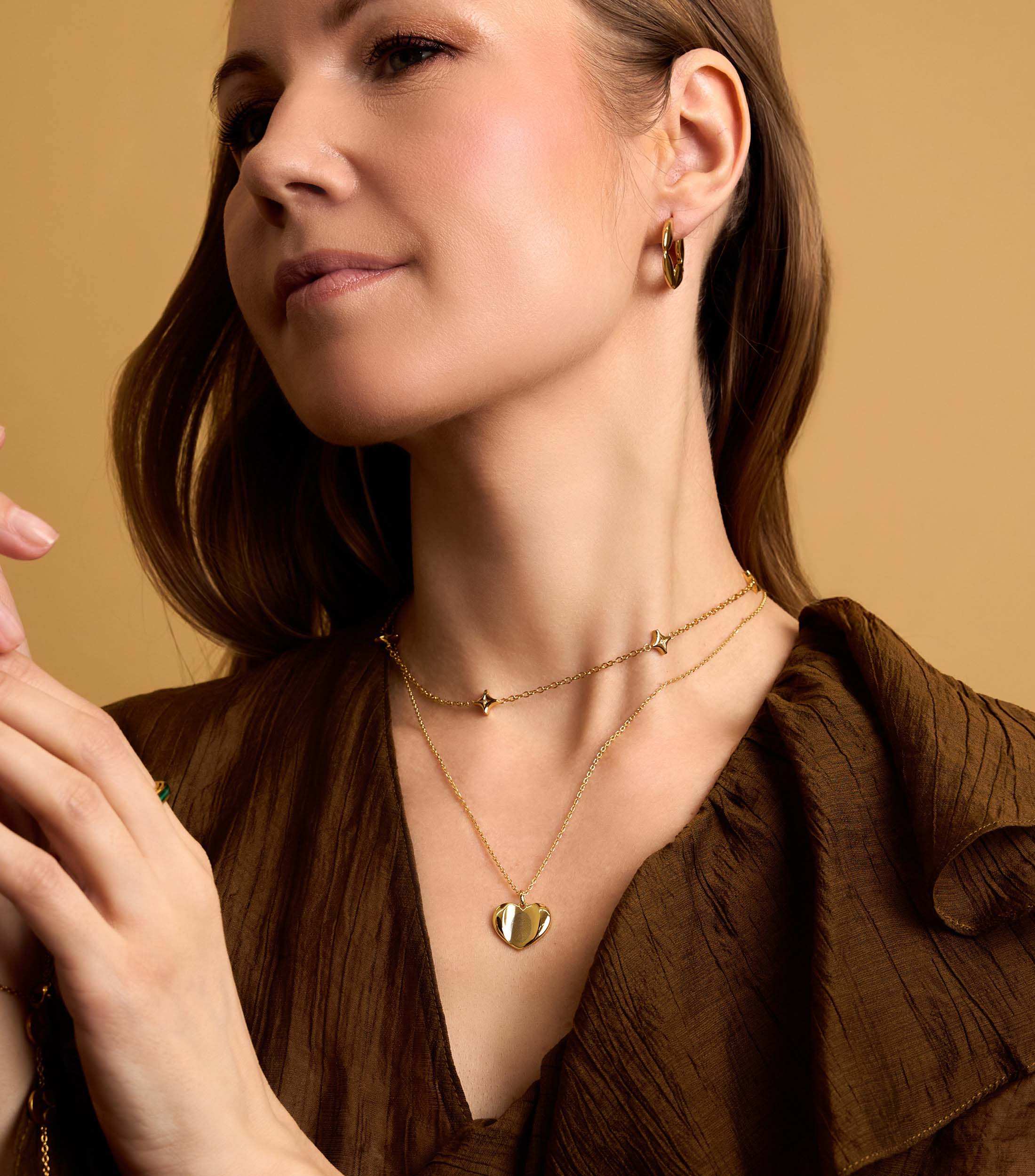 Se-Luna Star Necklace in Zirconia