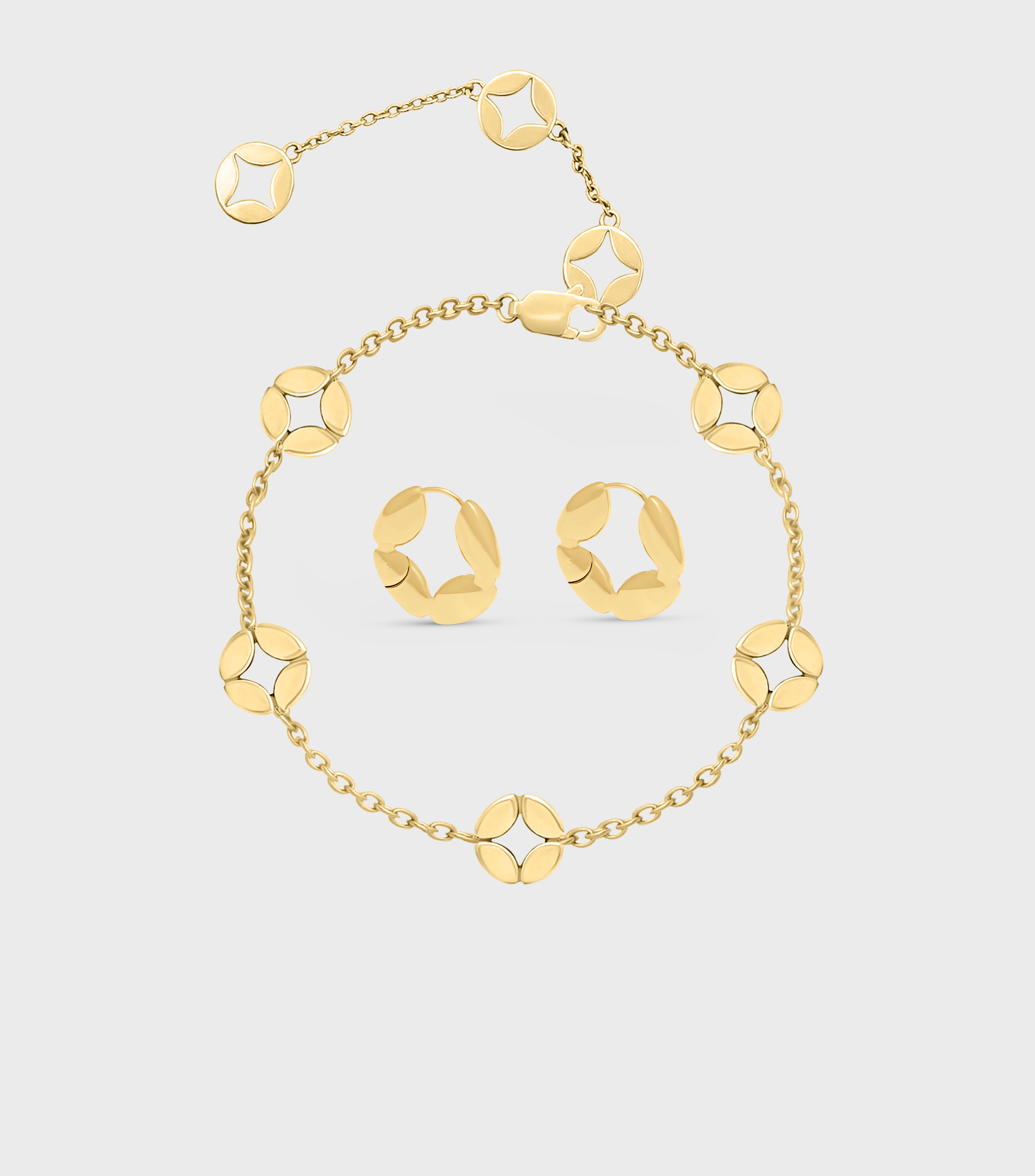 Ring Pillow Hoops & Bracelet Gift Set