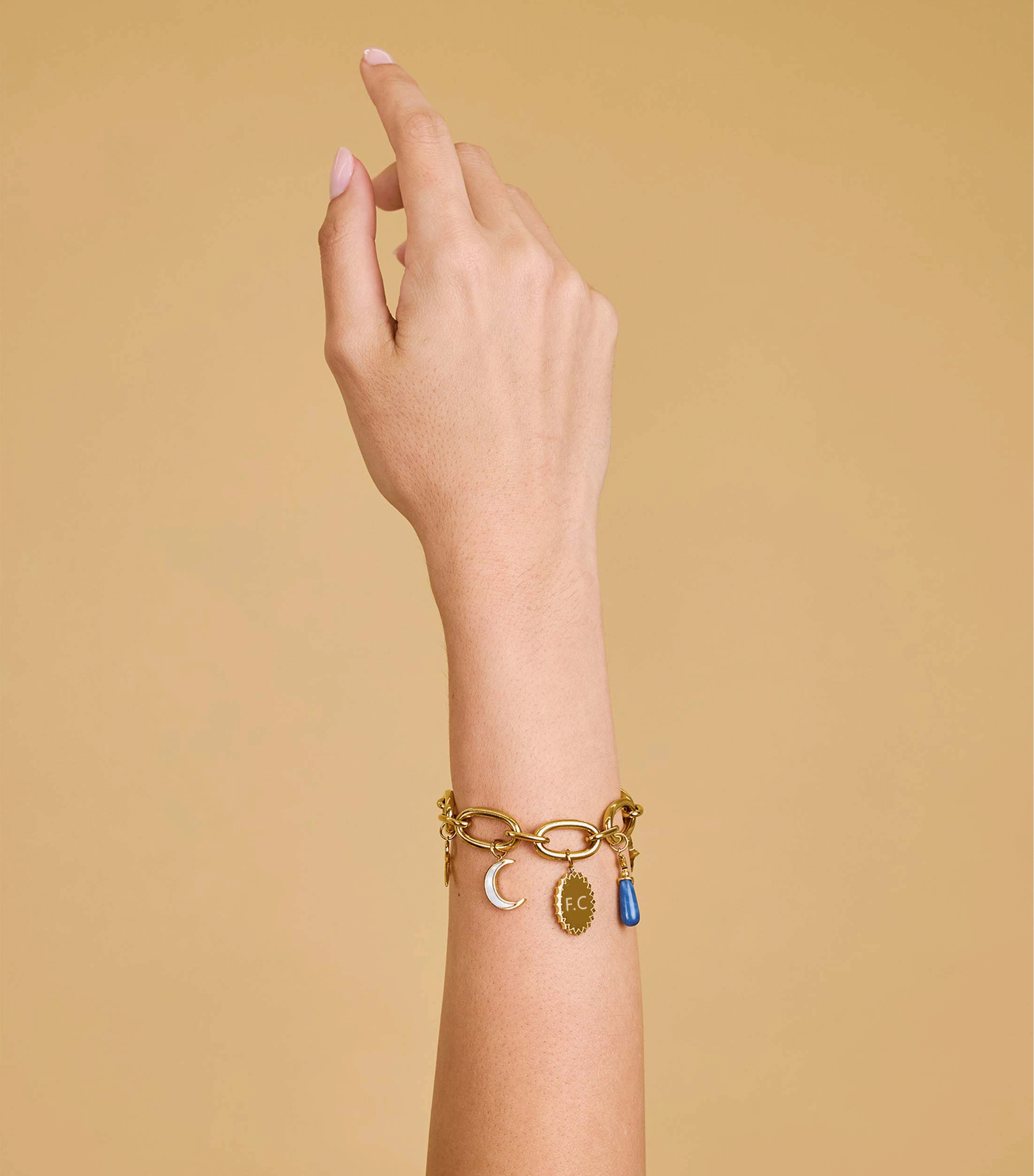 Grace Charm Bracelet and Hoop Earrings Giftset
