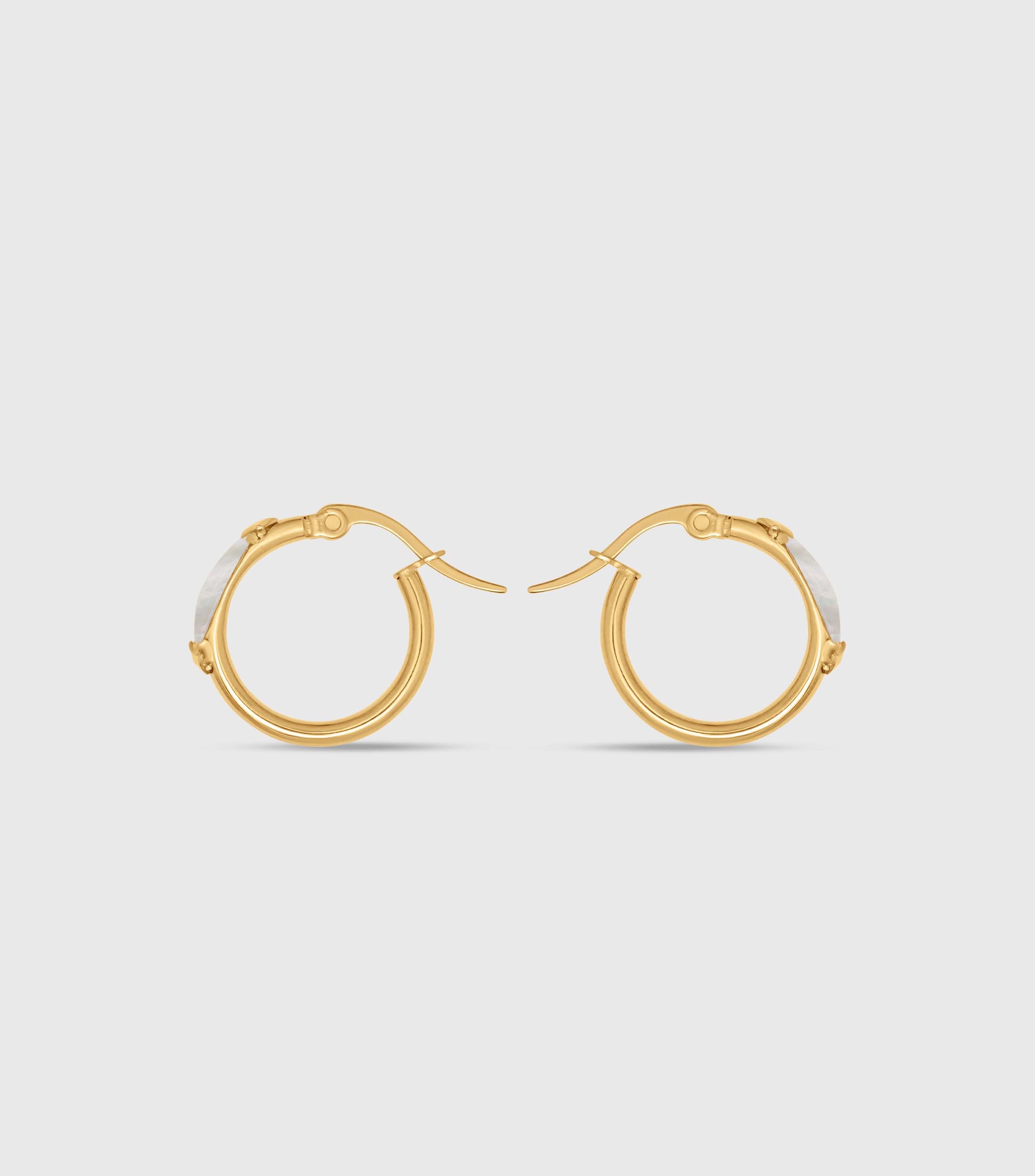 Lustre Mother Of Pearl Hoops