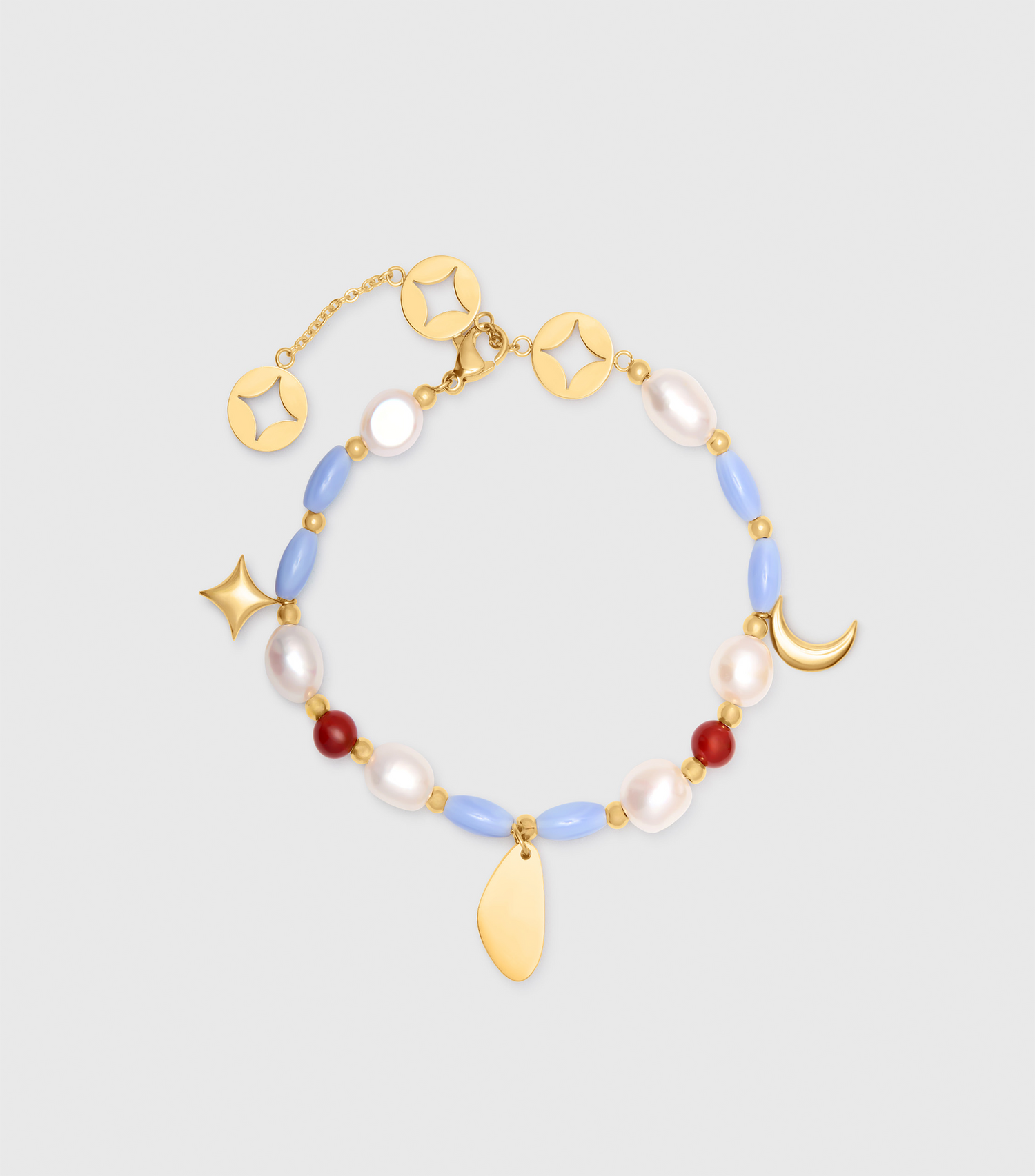 Solara Engraving Charm Bracelet