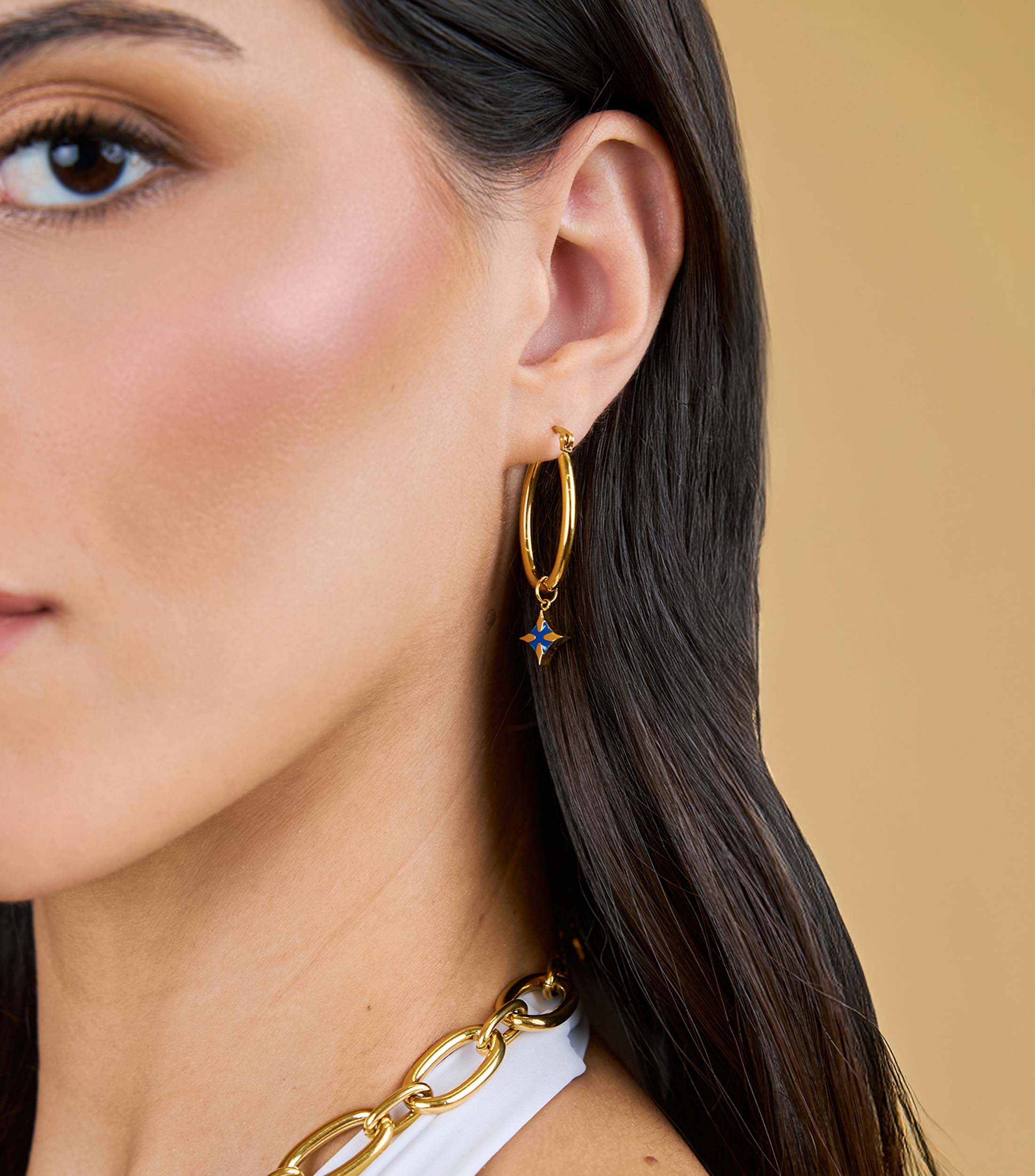 Grace Charm Bracelet and Hoop Earrings Giftset