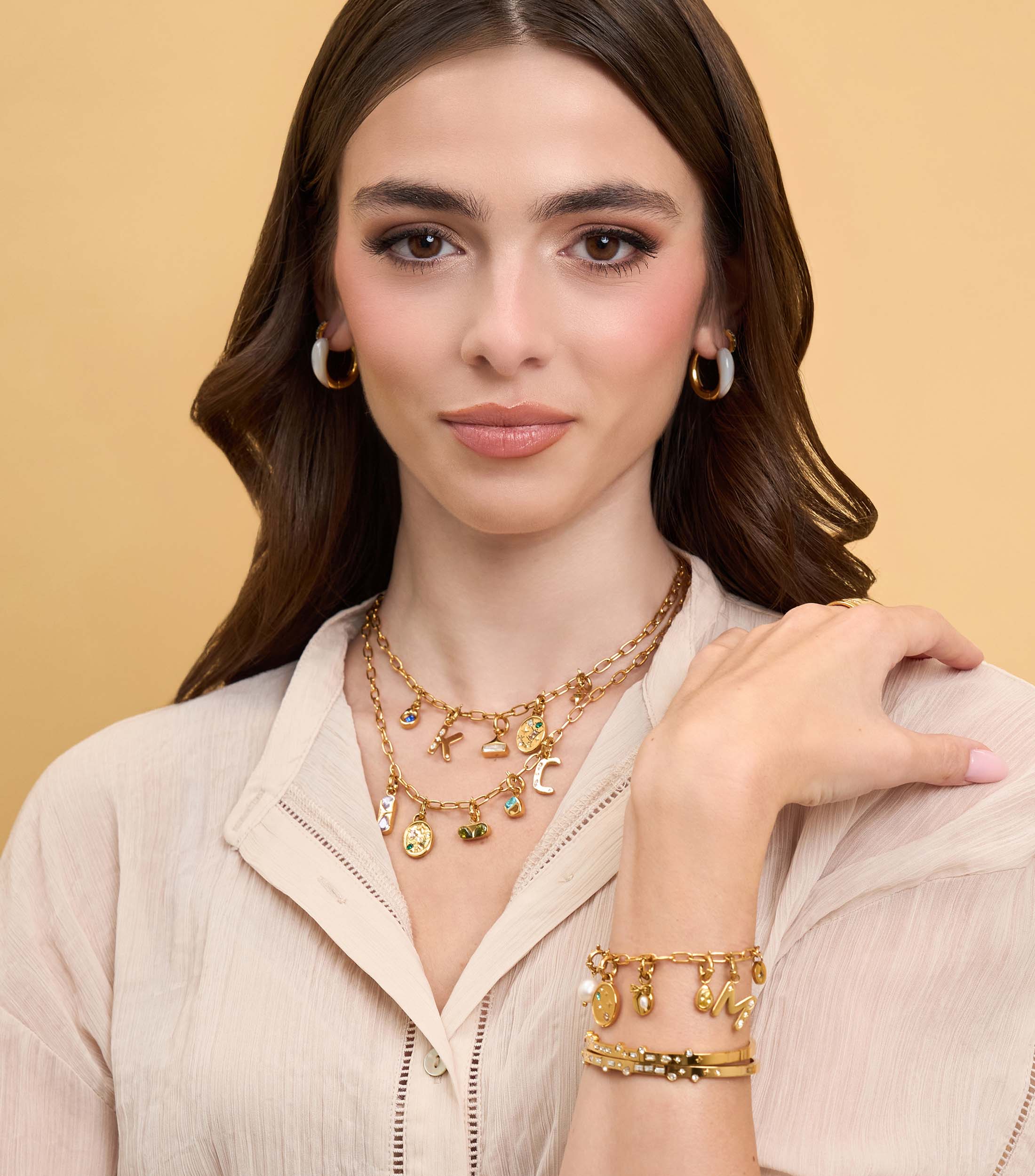 Charm Link Bracelet Gift Set