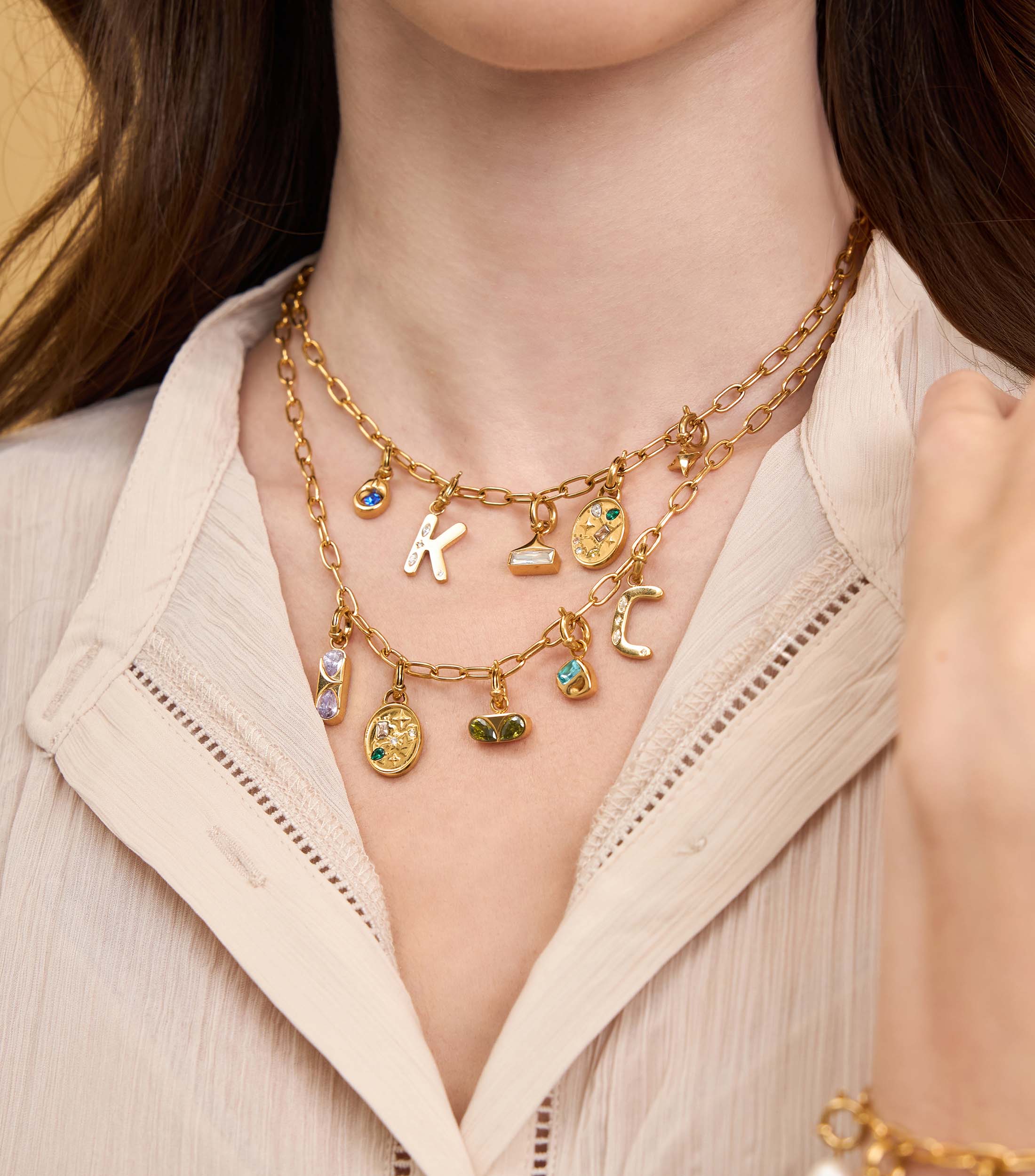 Charm Link Necklace Gift Set
