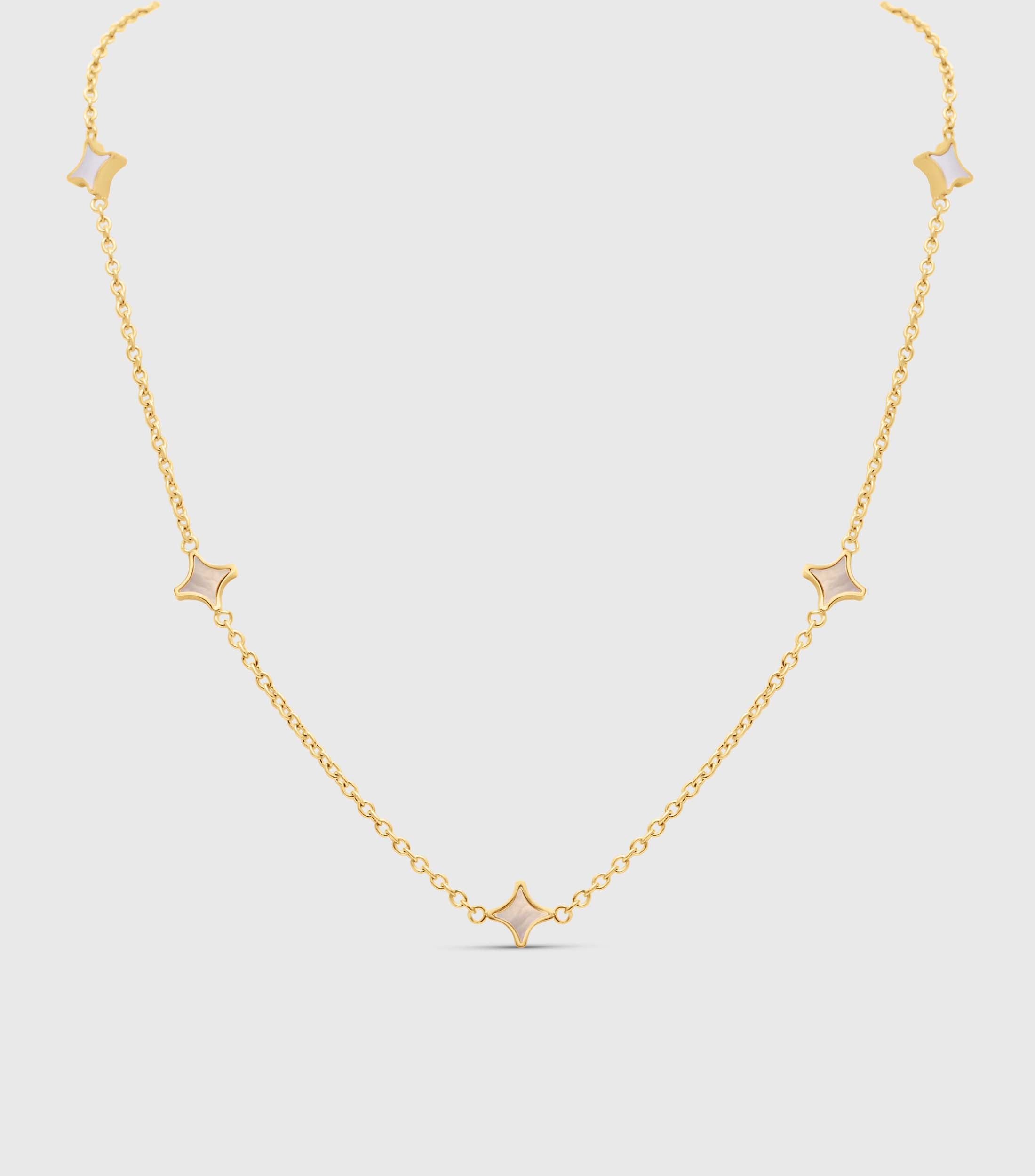 Se-Luna Star Necklace in Mother Of Pearl