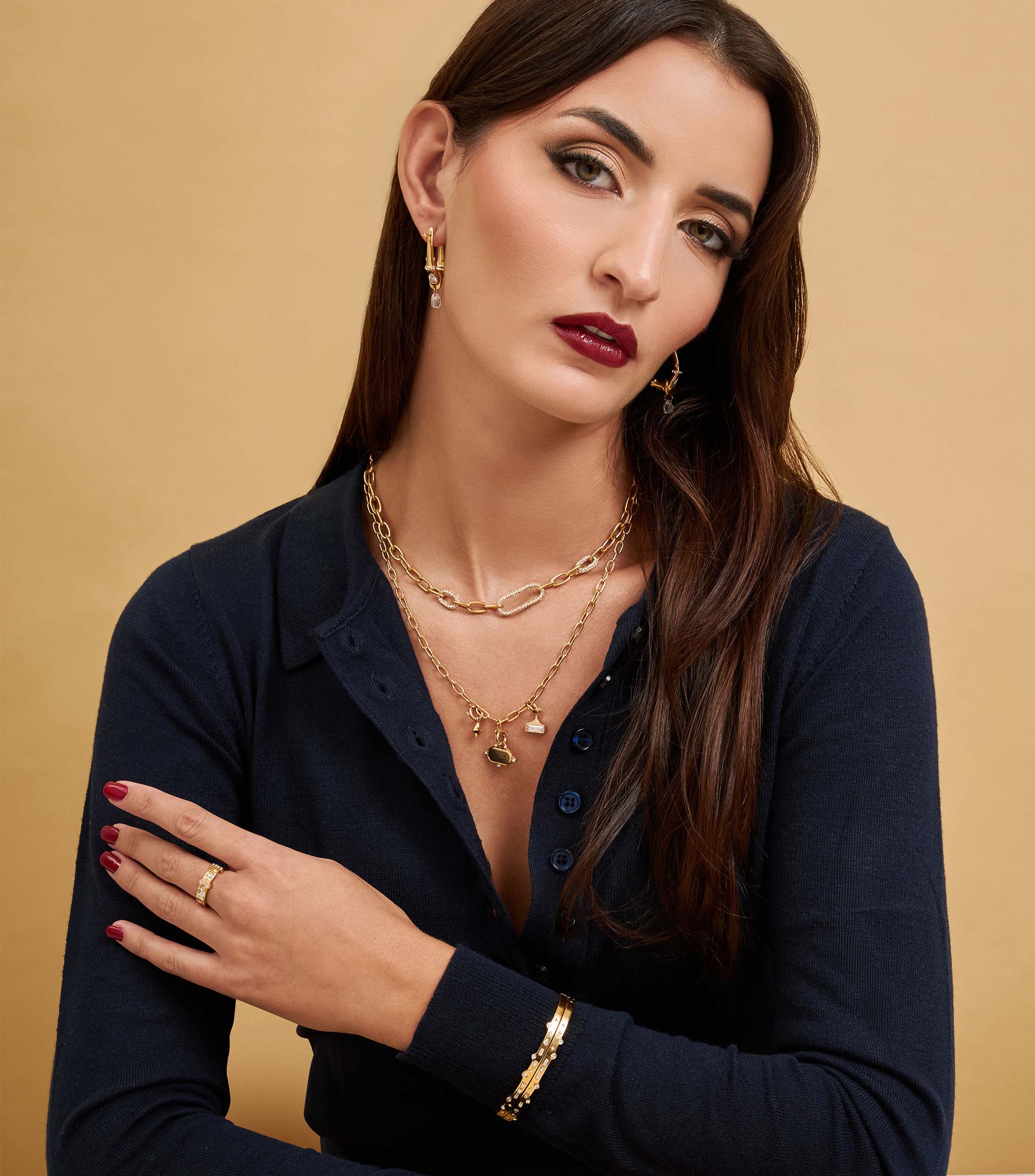 Celeste Engraving Plate Pendant