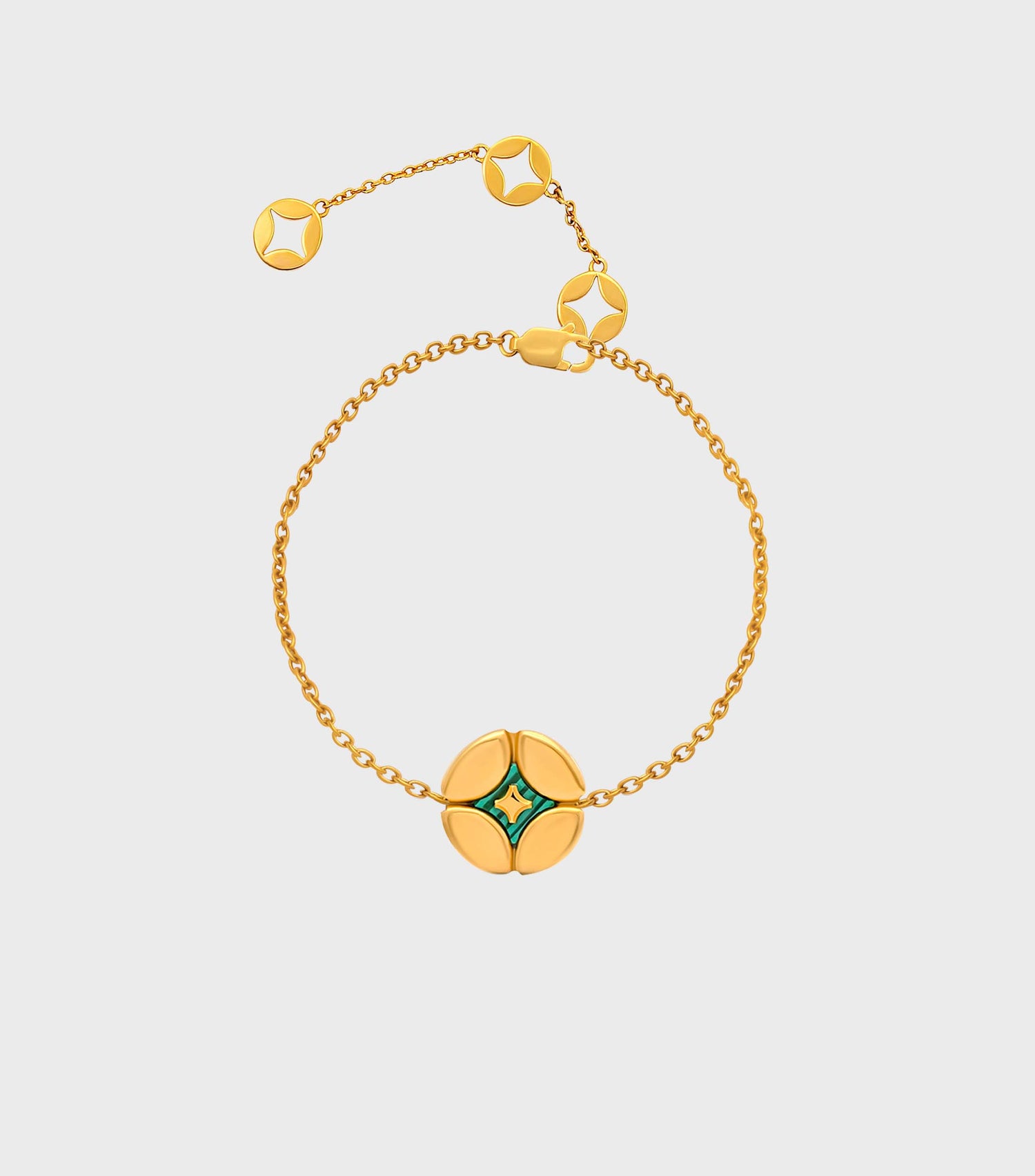 Pillow Bracelet in Malachite Stone