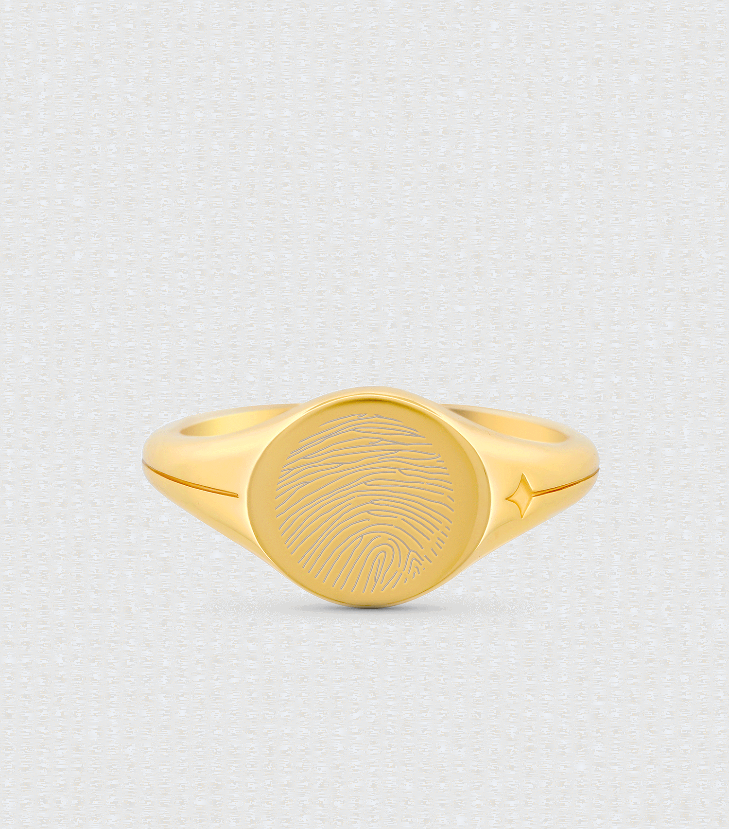 Celestial Fingerprint Demi-Fine Signet Ring