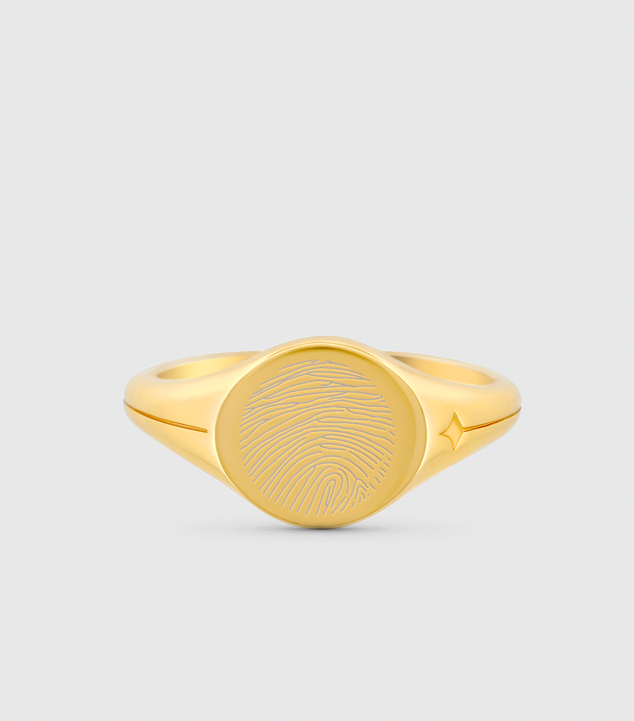 Celestial Fingerprint Demi-Fine Signet Ring
