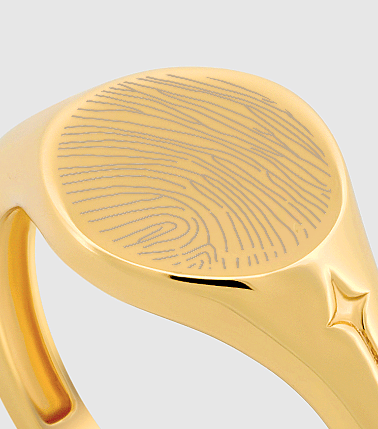 Celestial Fingerprint Demi-Fine Signet Ring