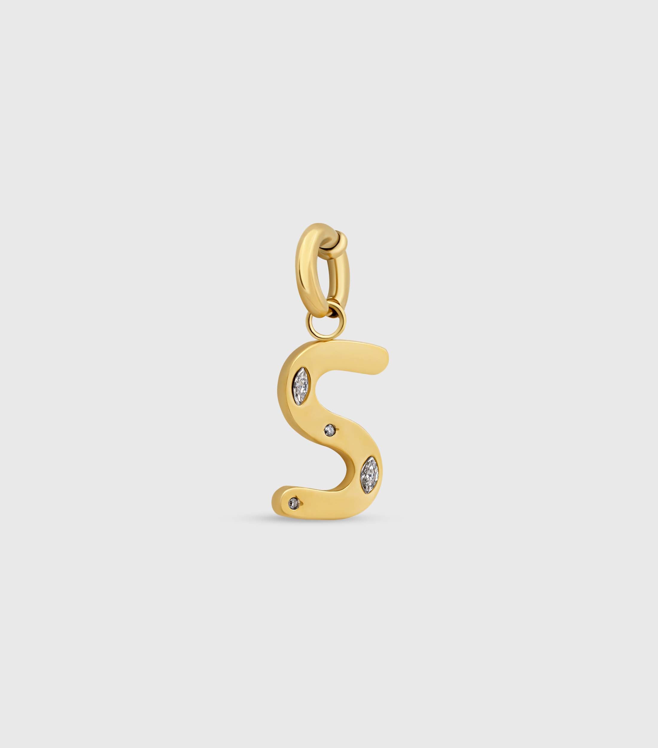 Initial Charm Pendant