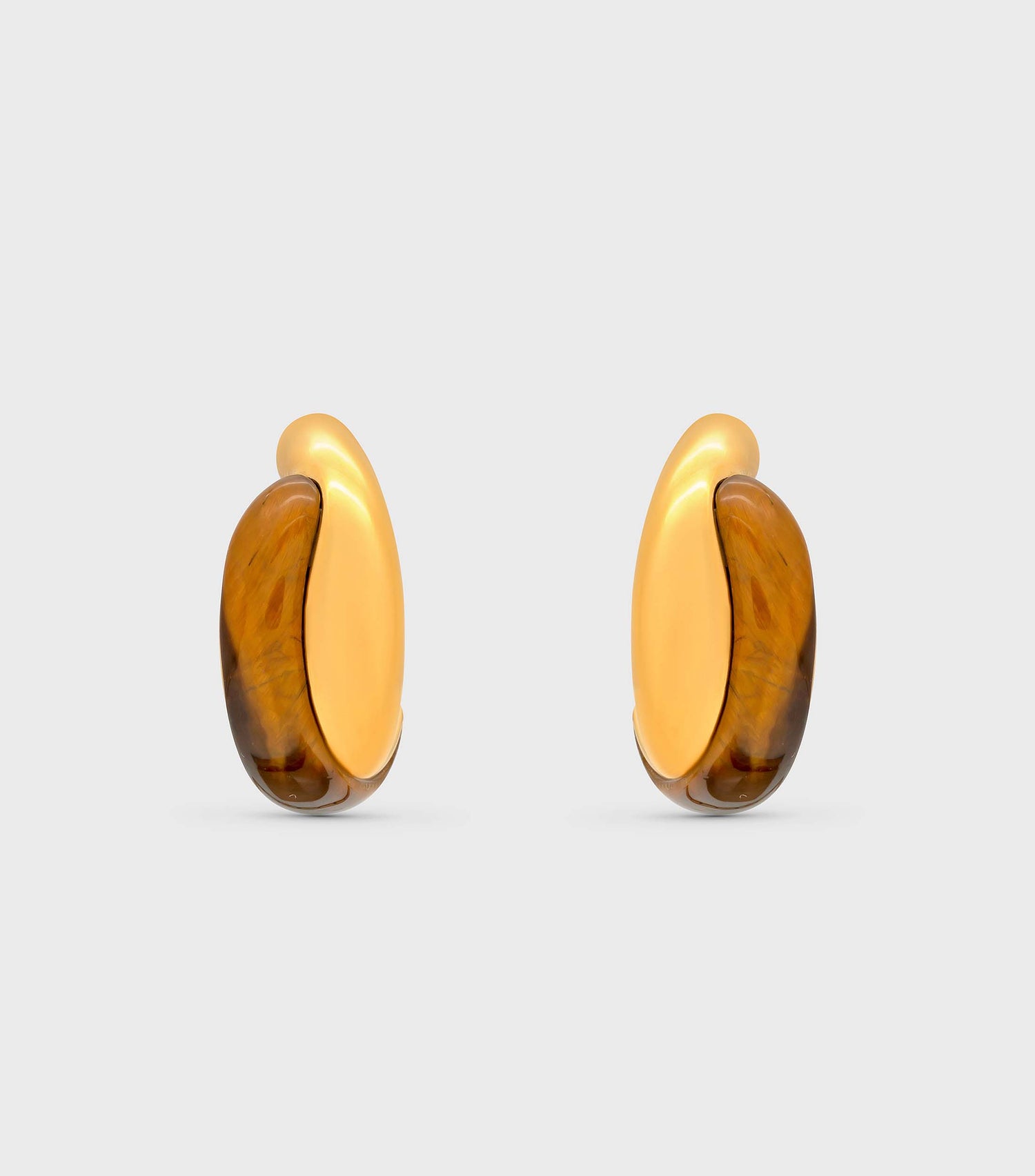 Tiger Eye Entwined Hoops