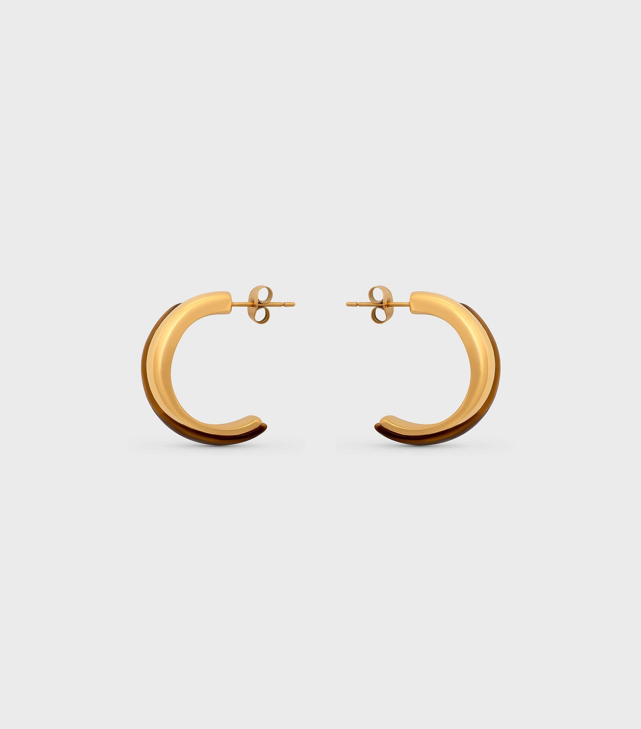 Tiger Eye Entwined Hoops