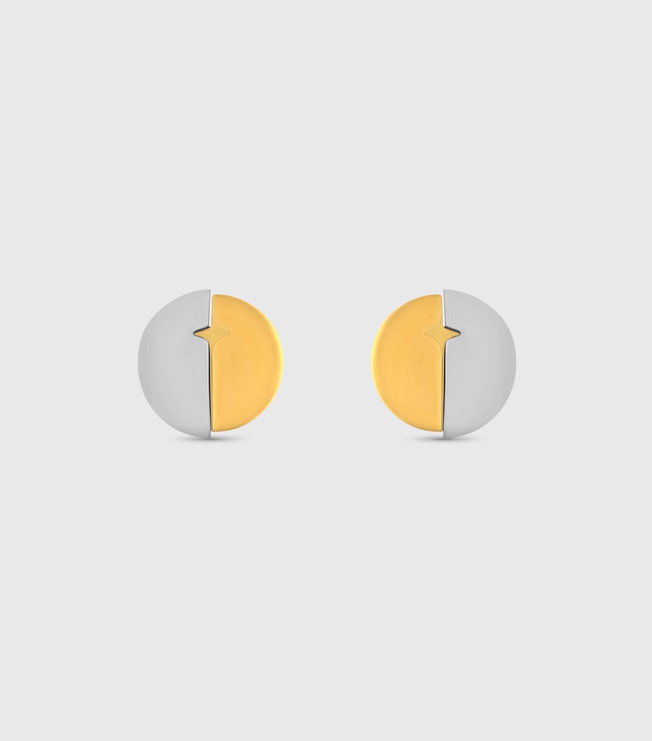Two Tone Button Studs