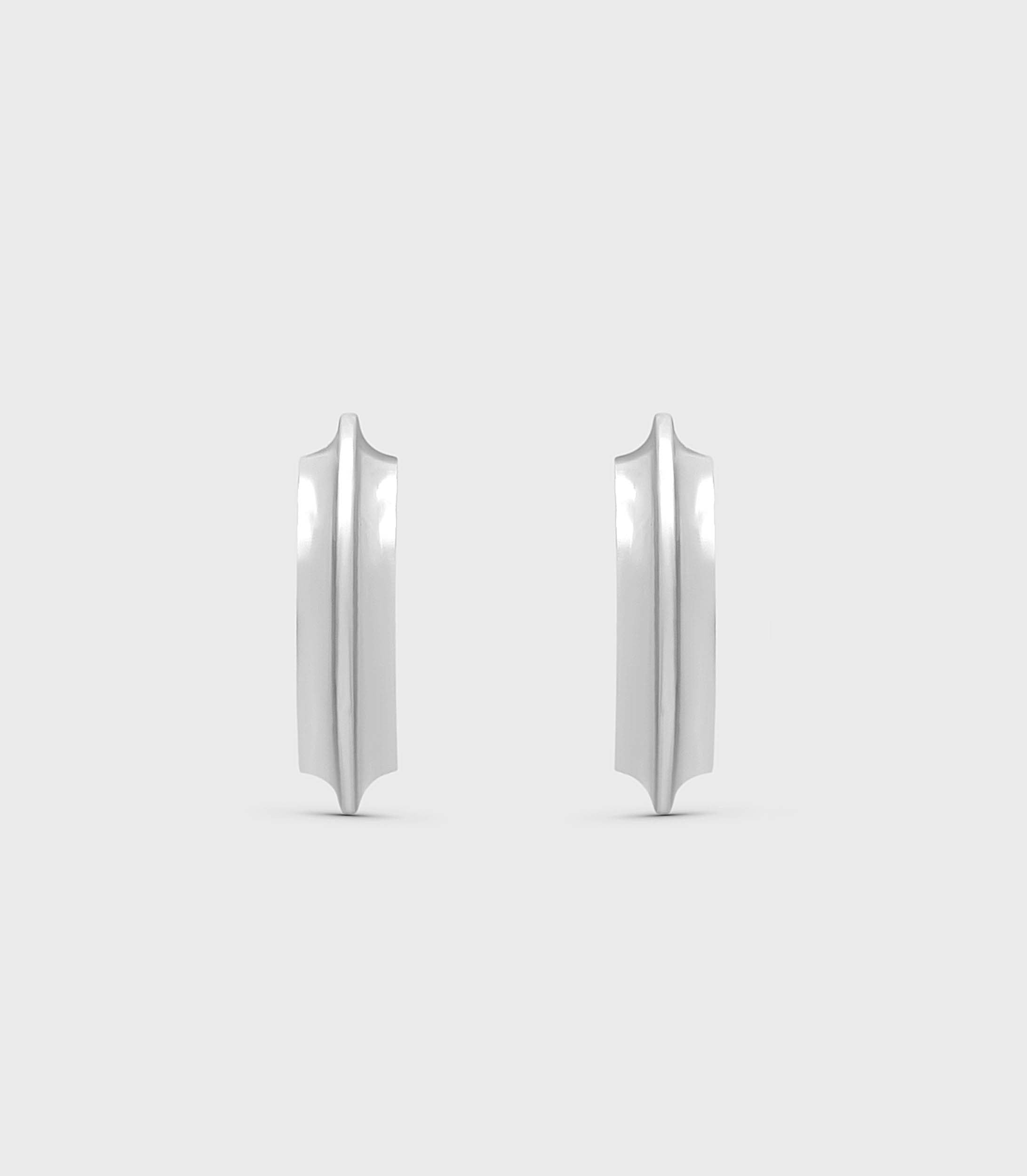 Se-Luna Hoop Medium Earrings in Silver