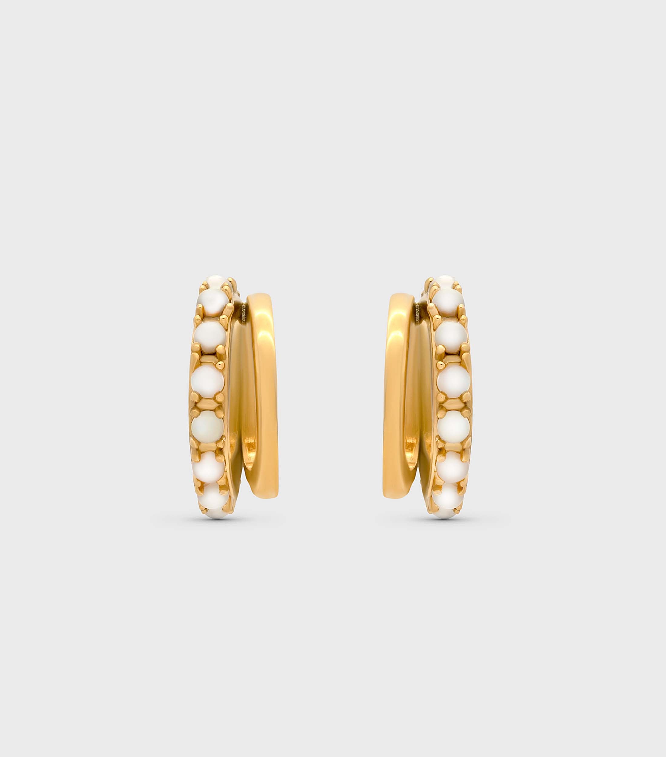 Crescent Cuffs in Mother of Pearl