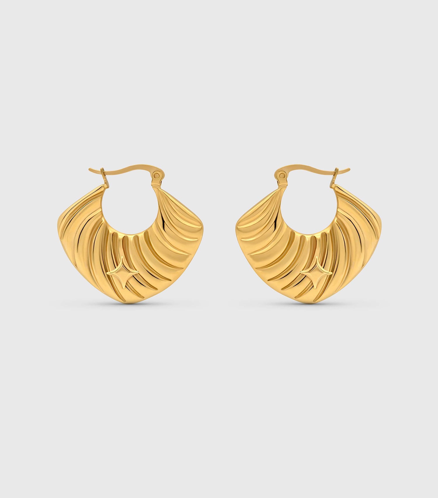 Ripple Hoop Earrings