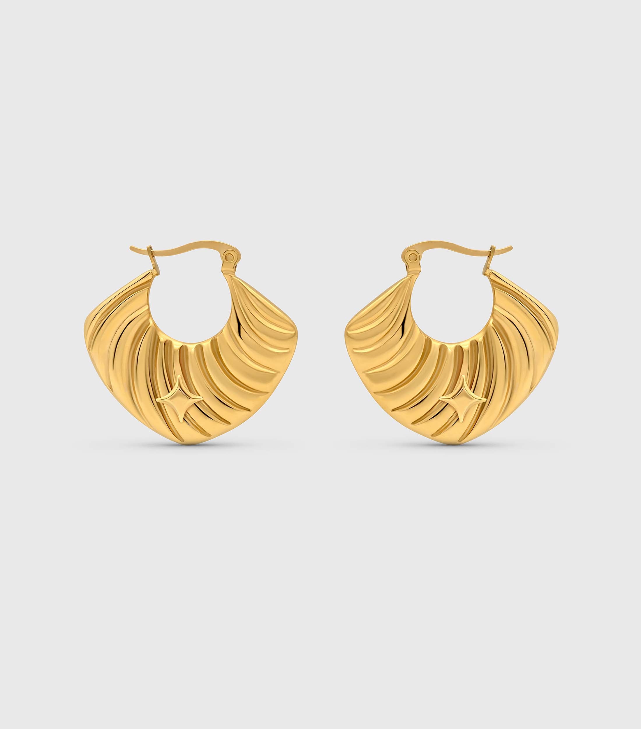 Ripple Hoop Earrings