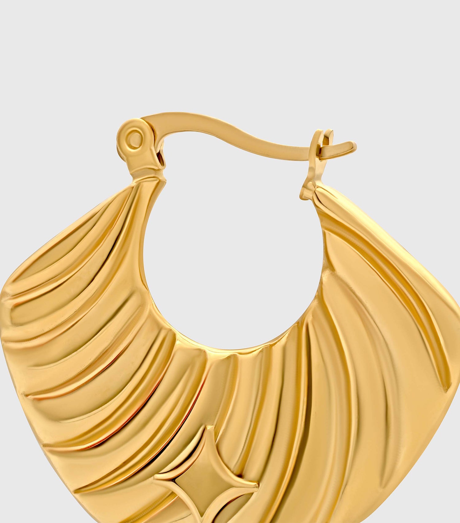 Ripple Hoop Earrings