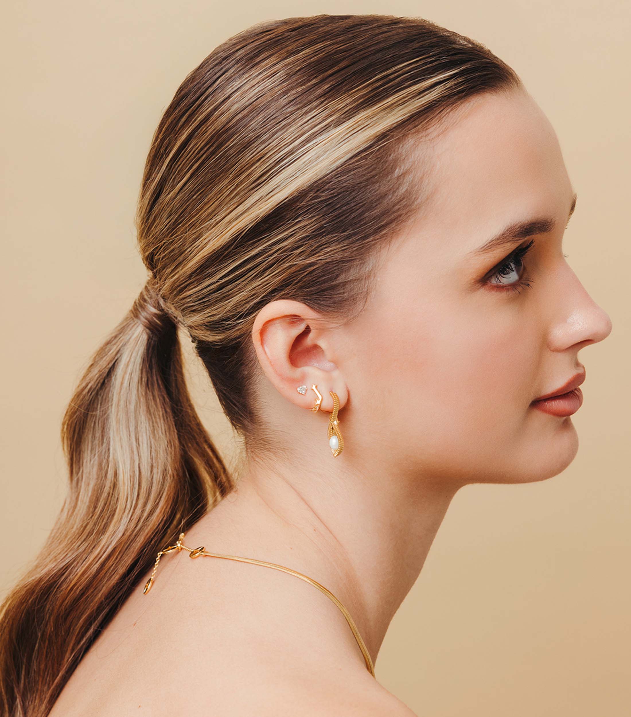 Bow Hoop Earrings