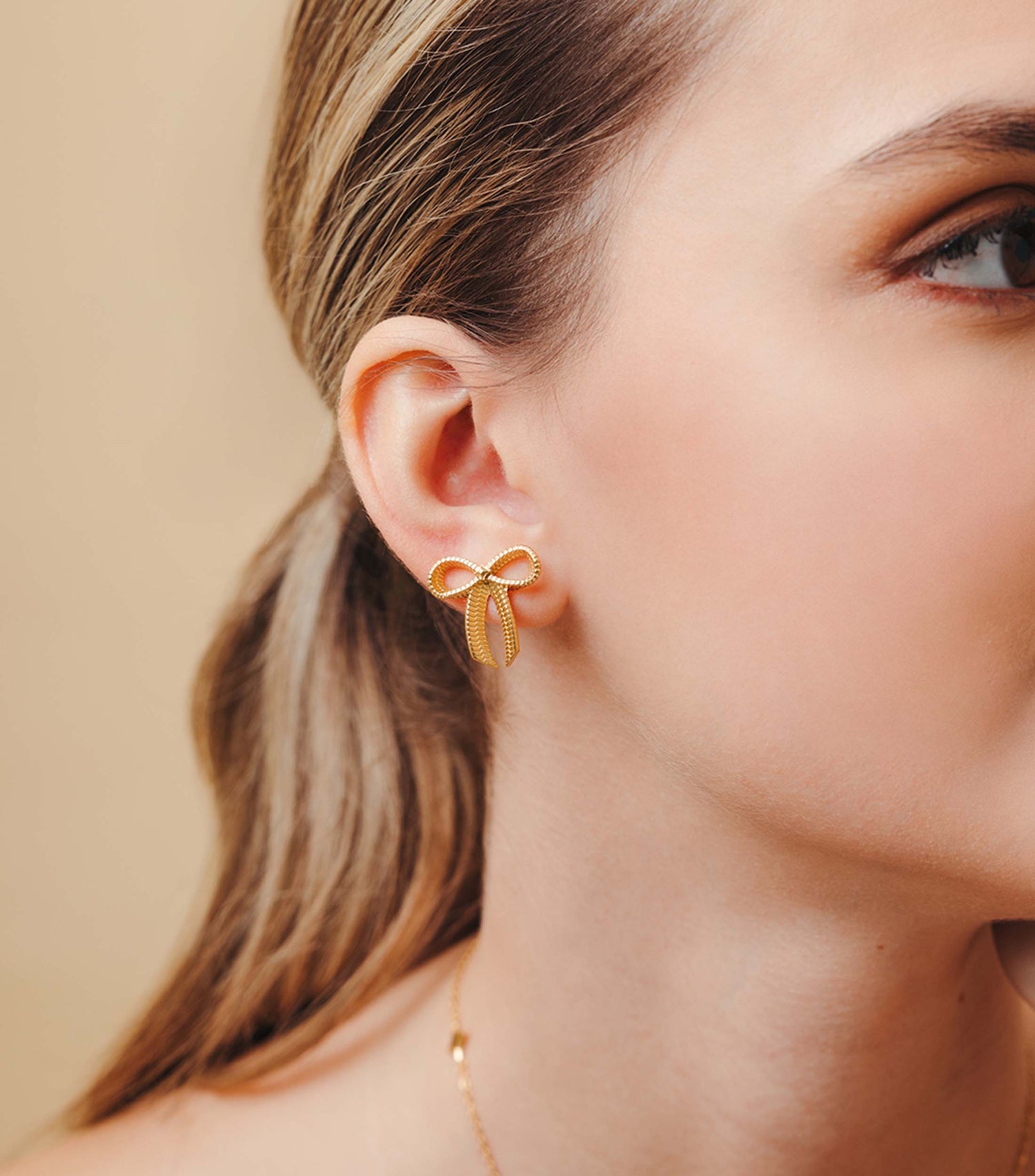 Petite Bow Stud Earrings