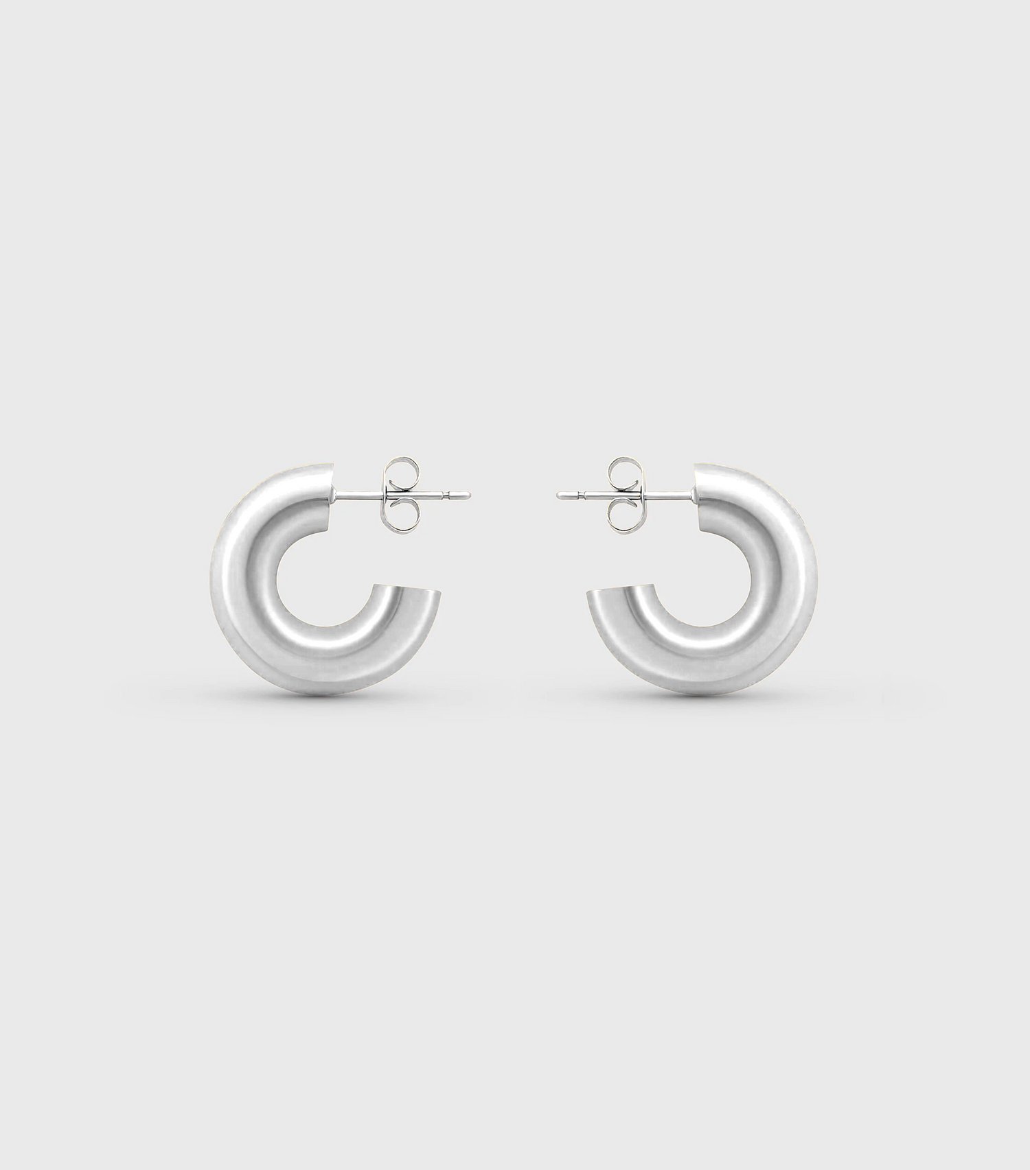 Se-Luna Hoop Medium Earrings in Silver