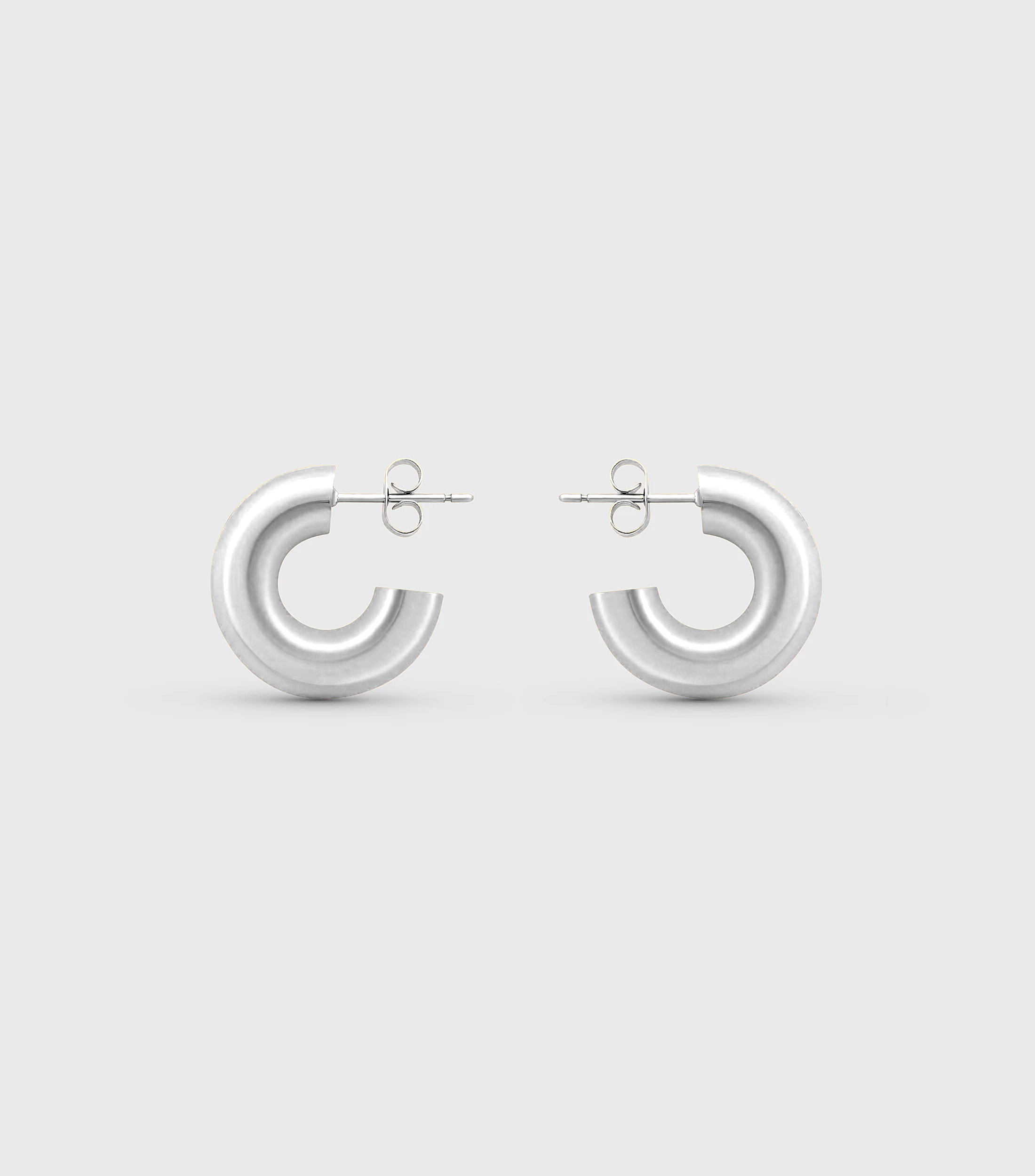 Se-Luna Hoop Medium Earrings in Silver