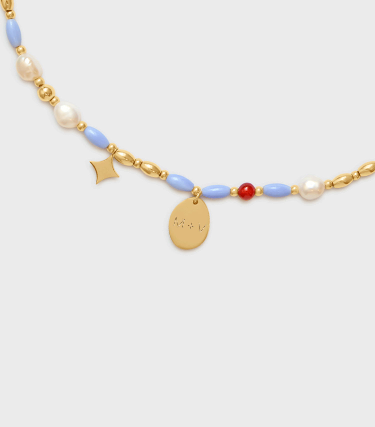 Solara Engraving Charm Necklace