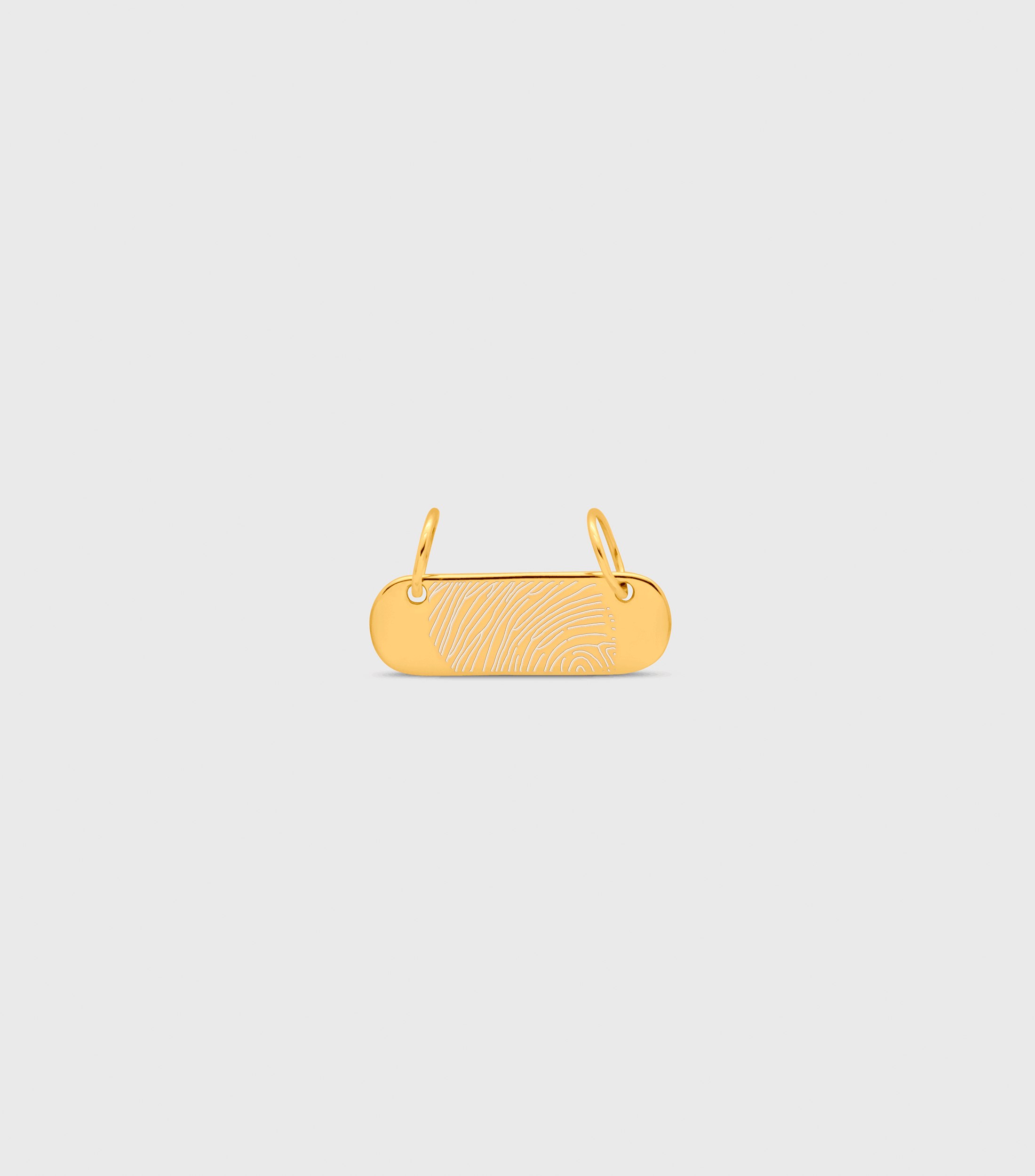 9K Solid Gold Engraving Bar Charm
