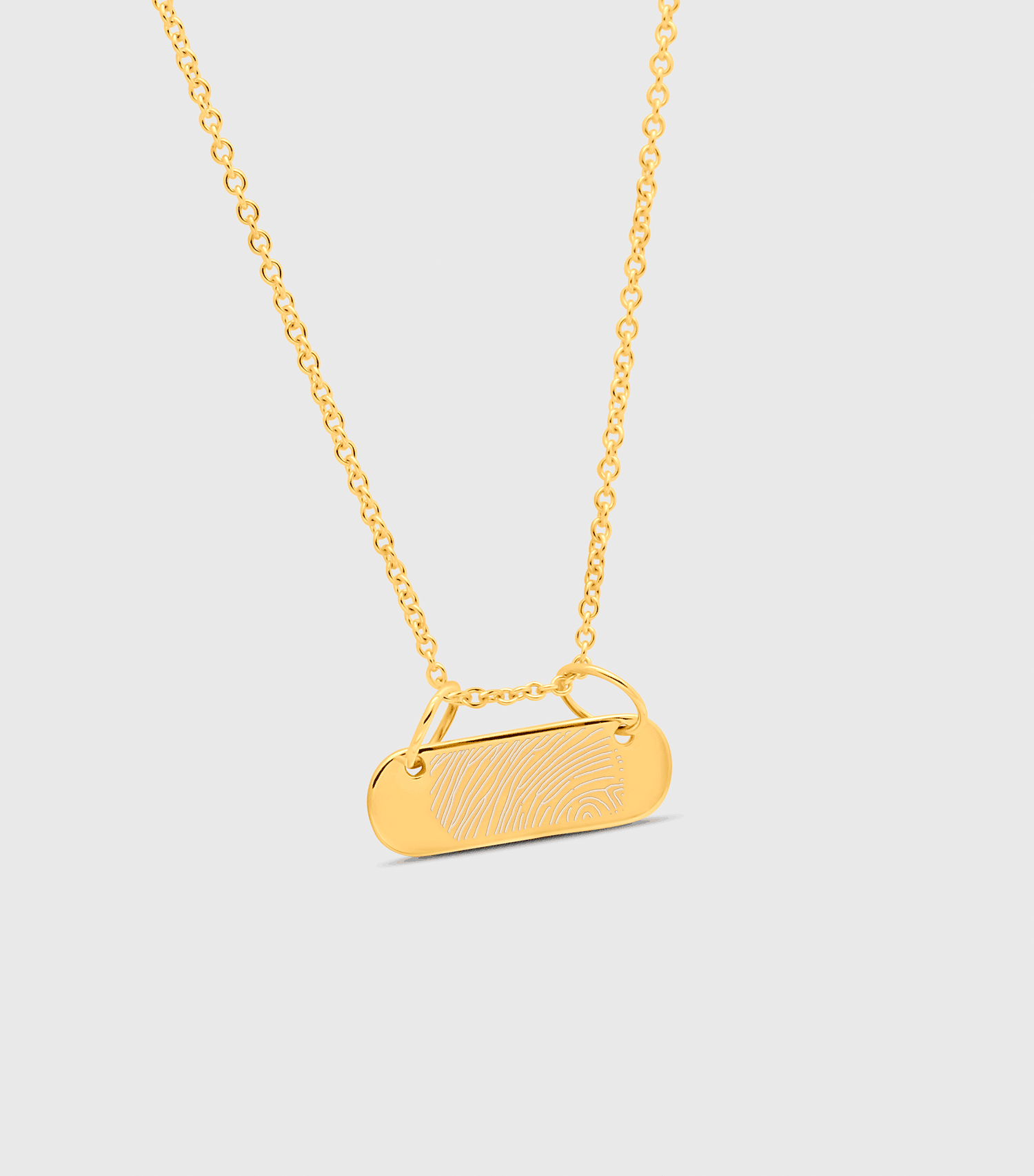 9K Solid Gold Engraving Bar Charm