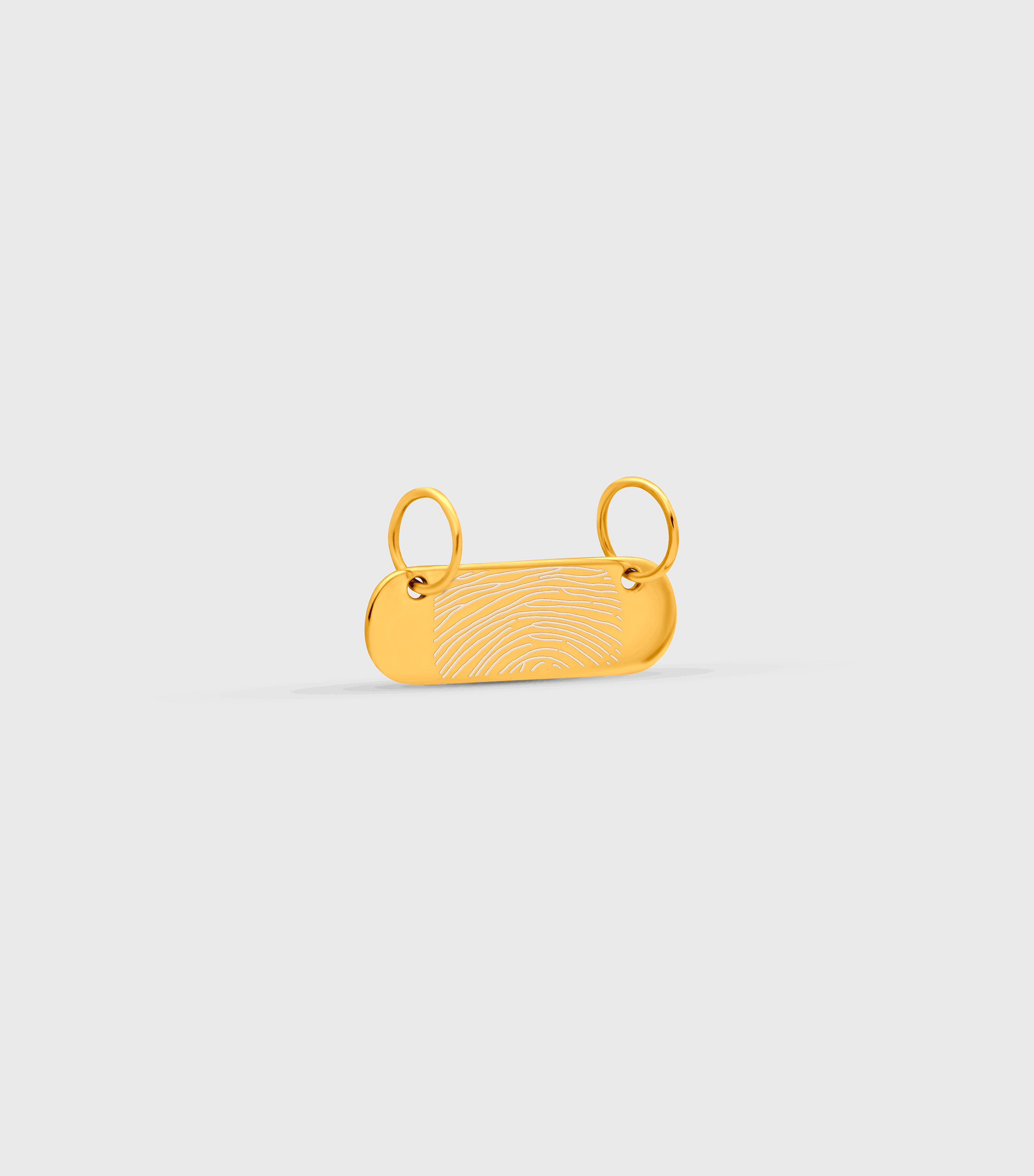 9K Solid Gold Engraving Bar Charm