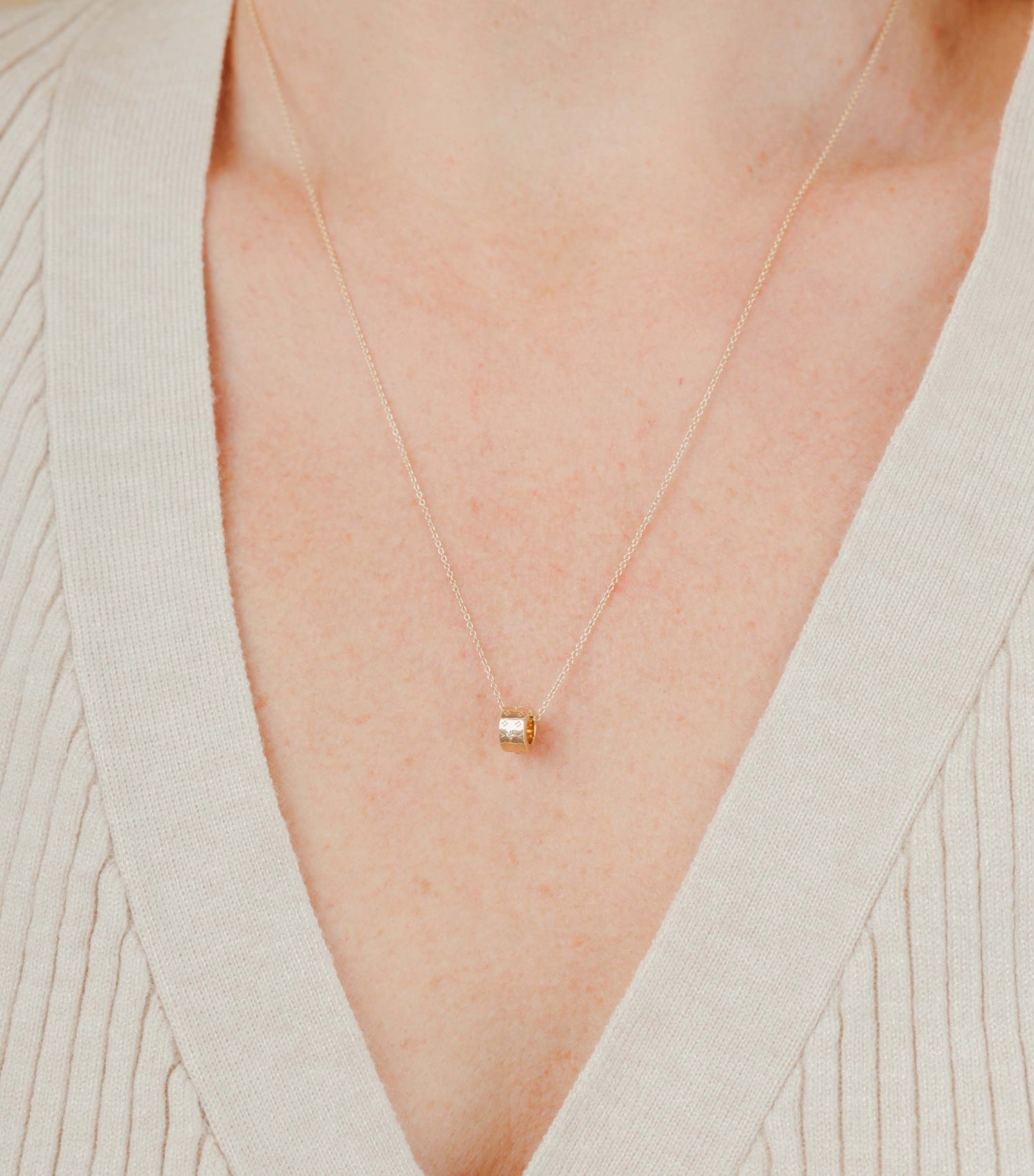 9K Solid Gold Se-Luna Ring Charm