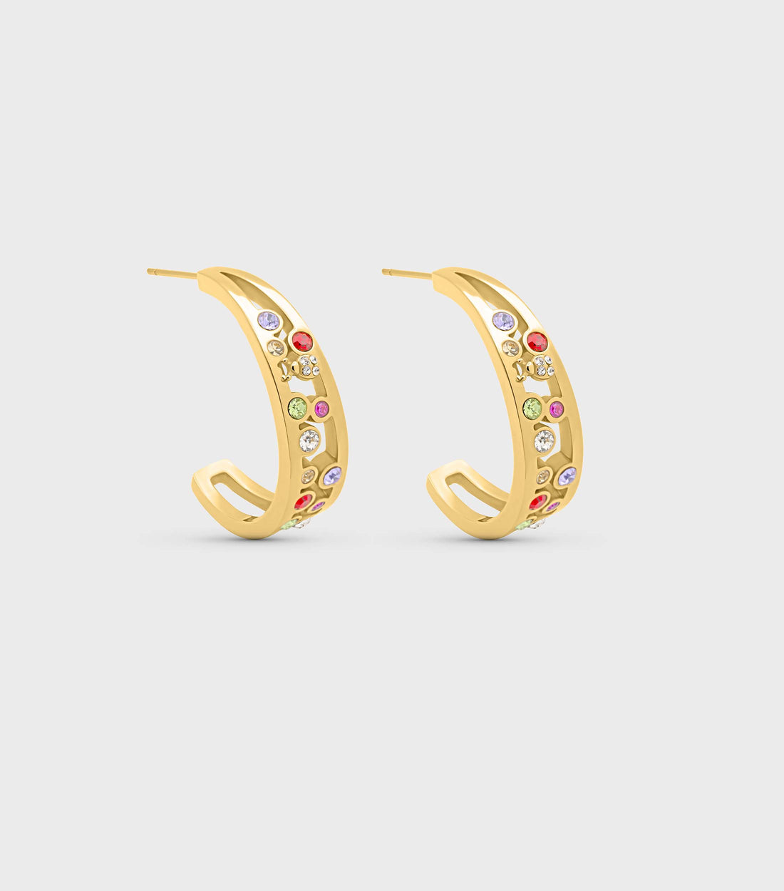 Aurora Ladybug Crystal Hoops