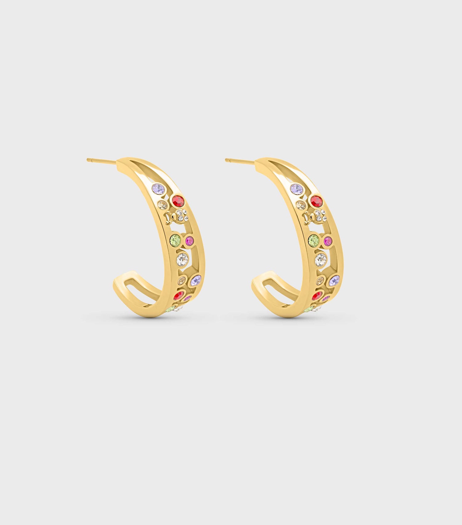 Aurora Ladybug Crystal Hoops