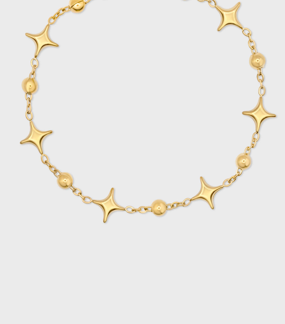 Se-Luna Motif and Ball Chain Bracelet