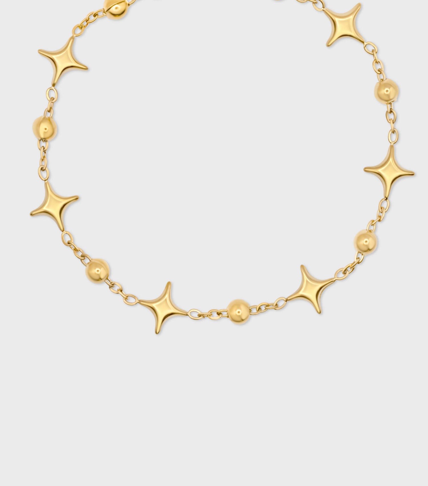 Se-Luna Motif and Ball Chain Bracelet