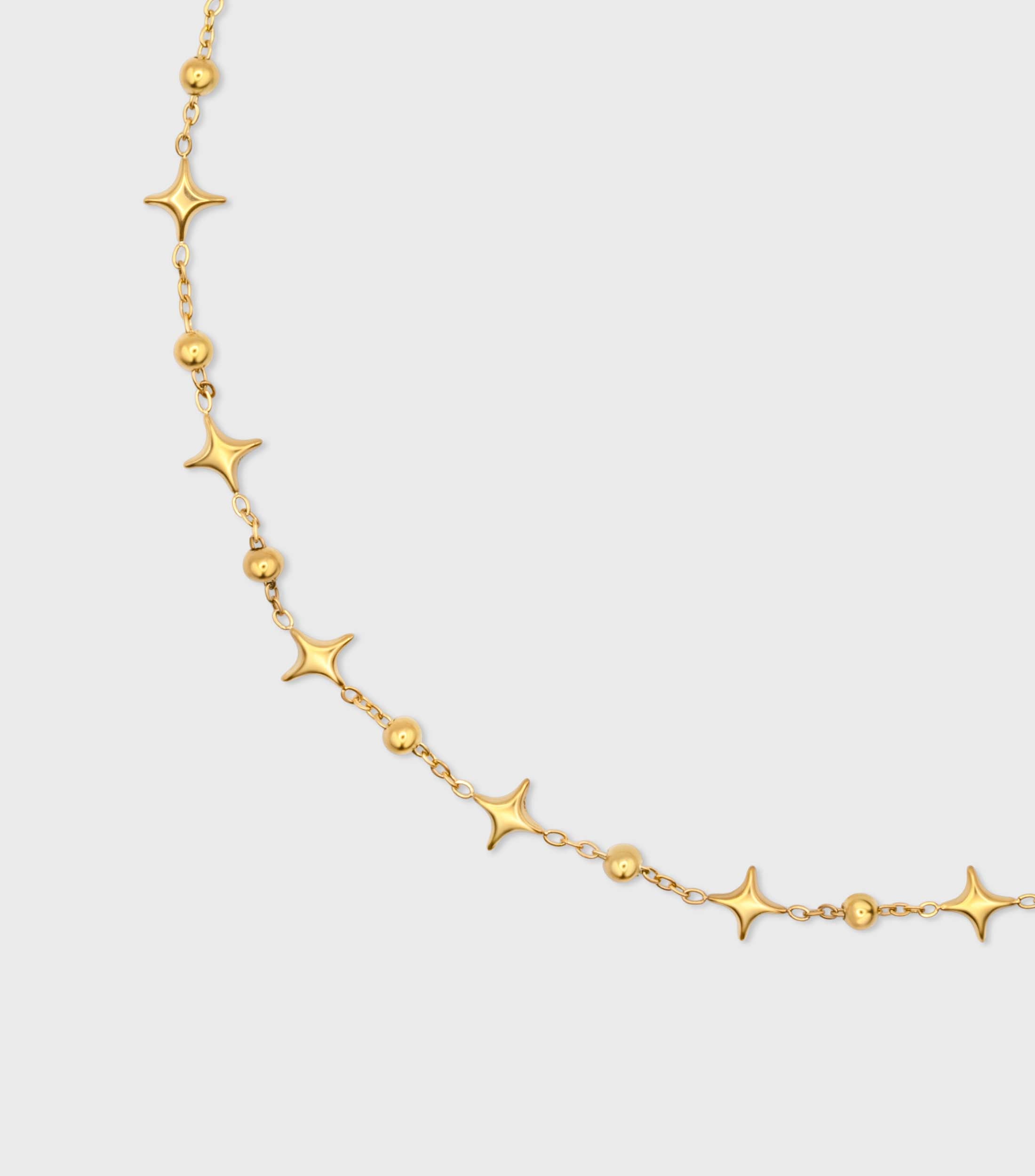 Se-Luna Motif and Ballchain Necklace