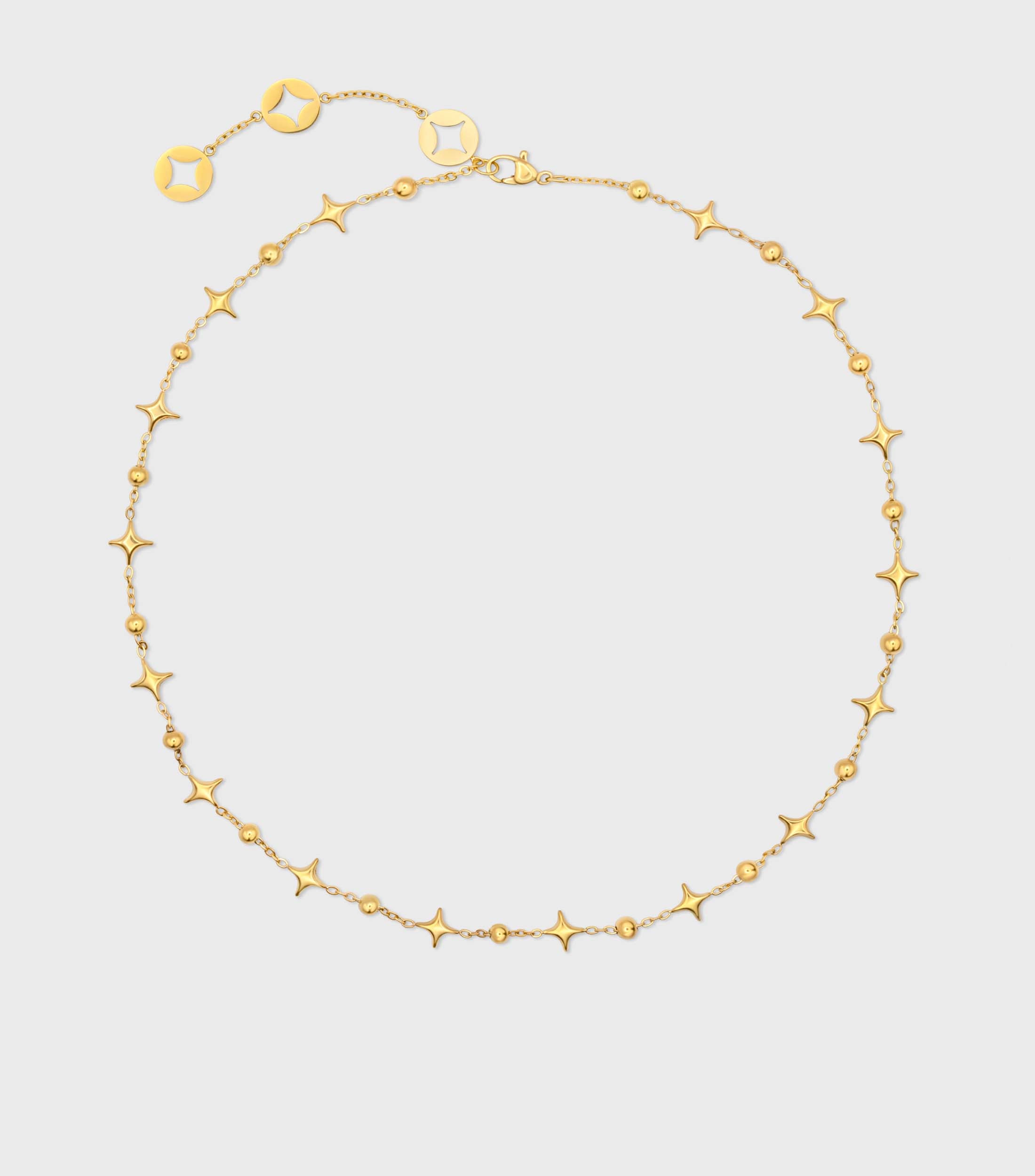 Se-Luna Motif and Ballchain Necklace