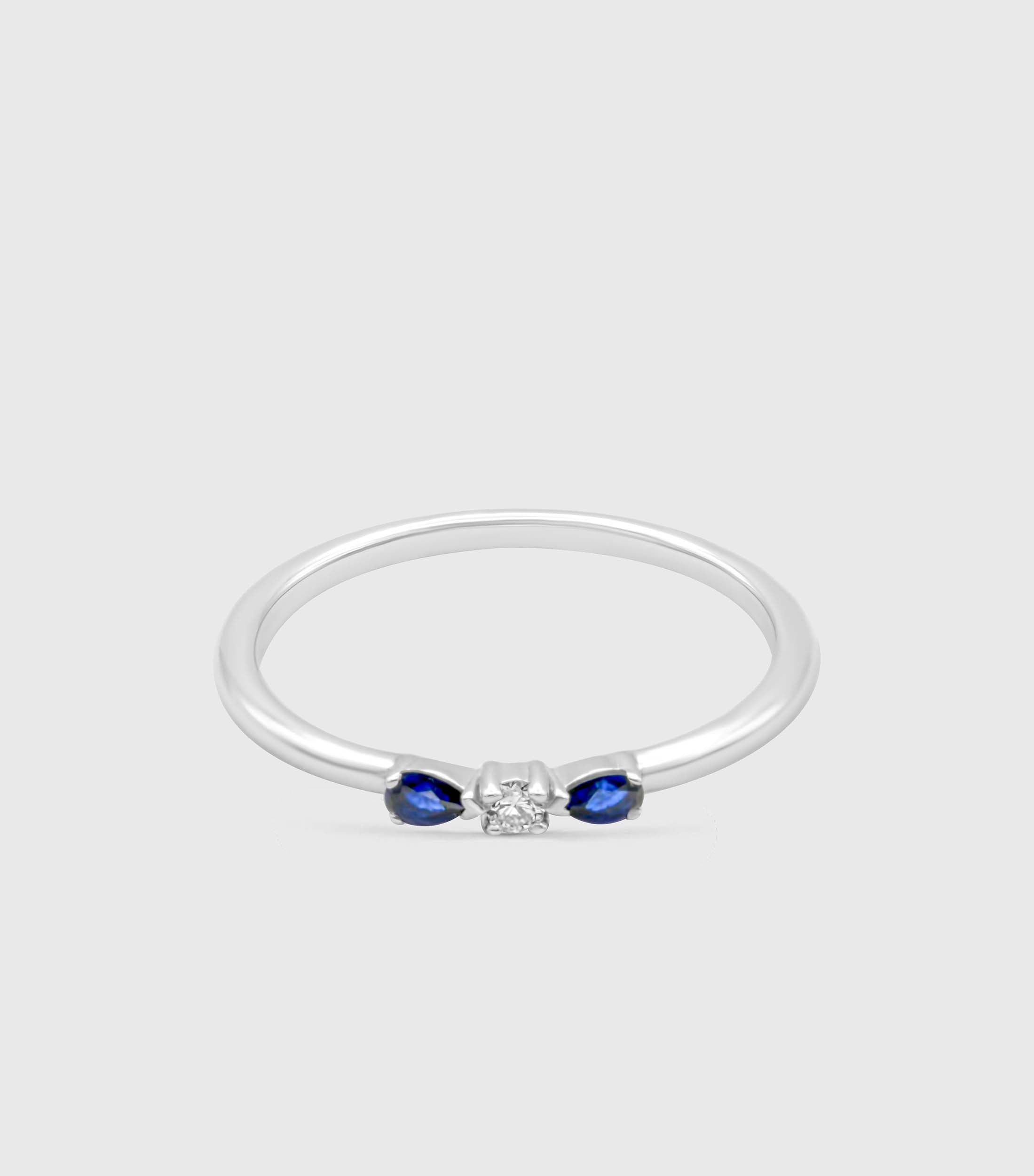 Sapphire Sterling Silver Ring