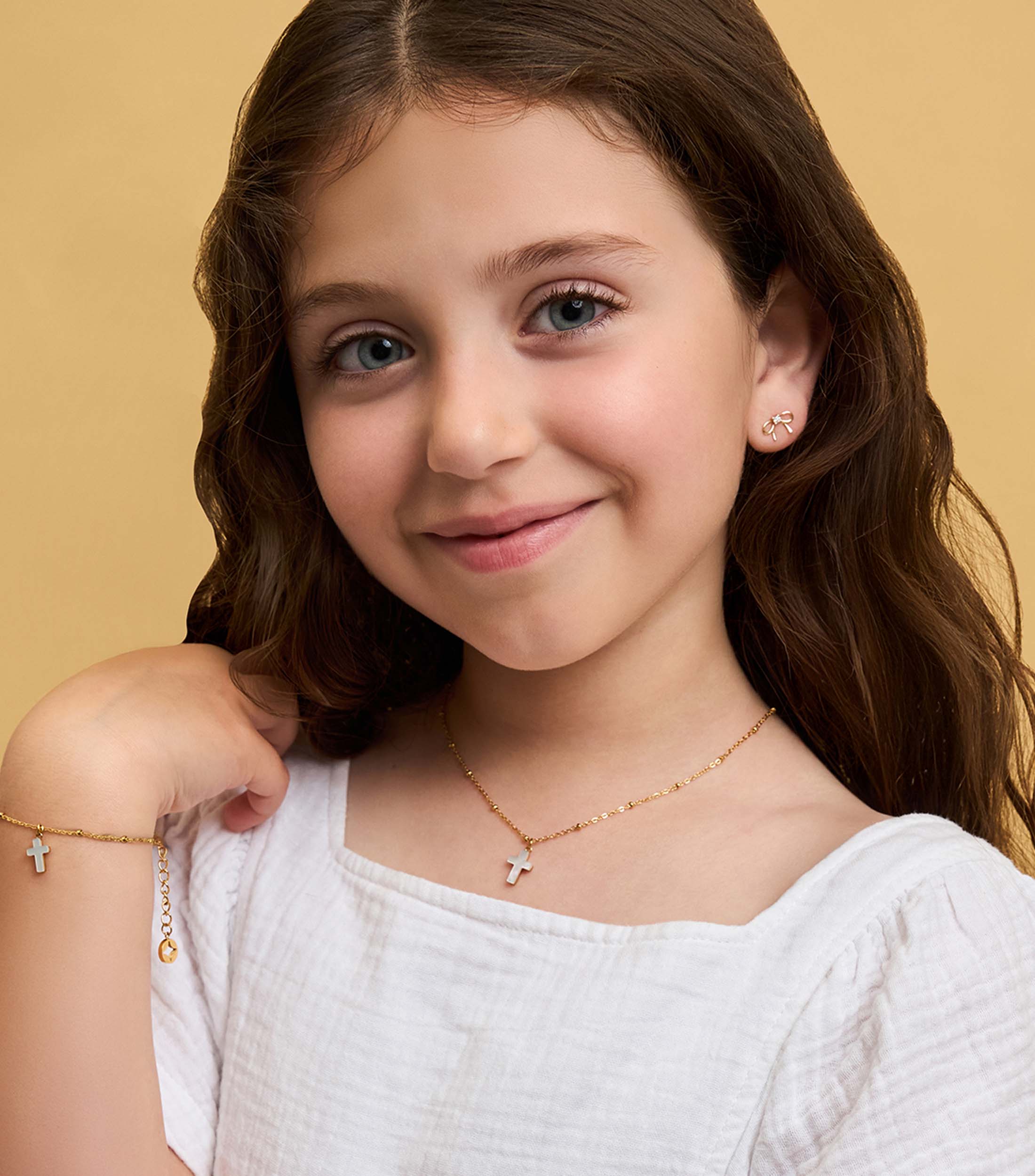 Cross Ball Chain Bracelet