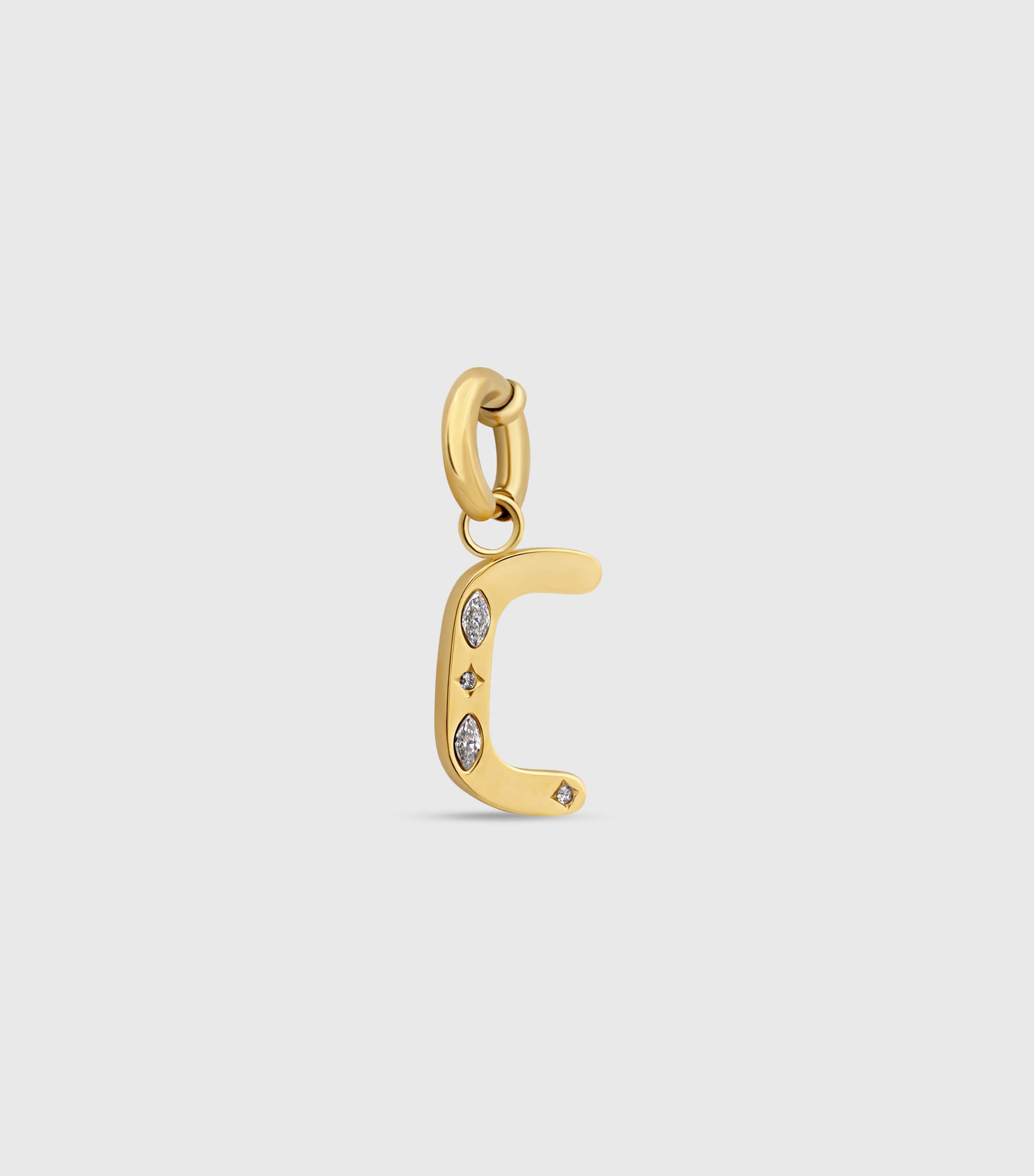 Initial Charm Pendant