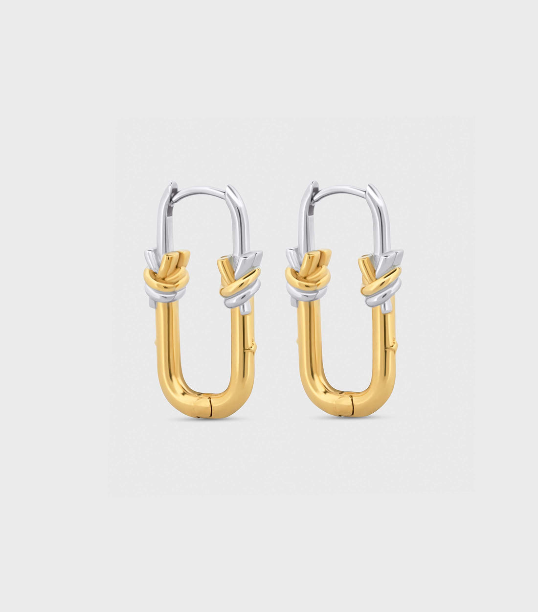 Two Tone Link Hoops