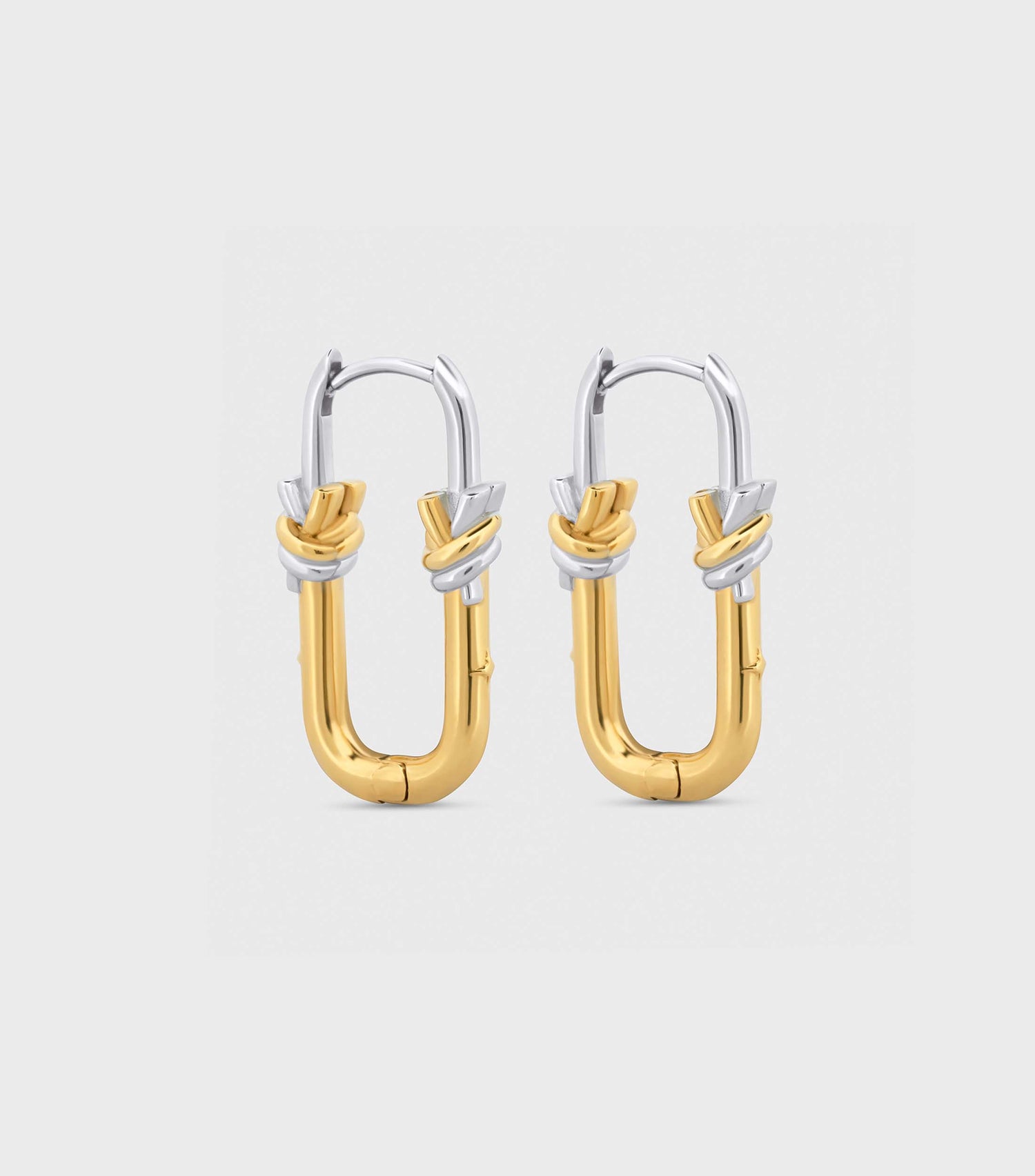 Two Tone Link Hoops